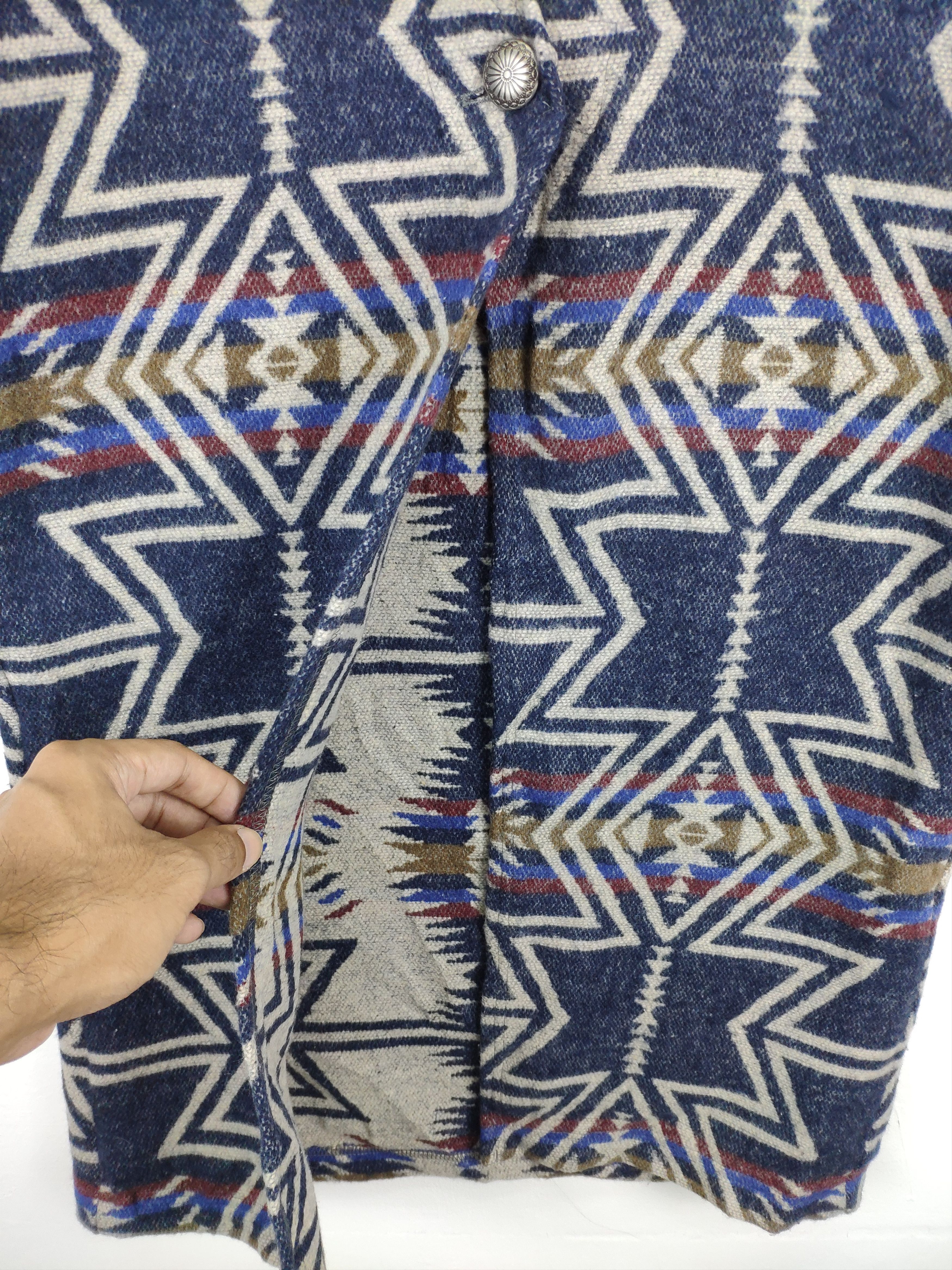Japanese Brand Vintage Wool Knit Cardigan Navajo Native Durer Size M / US 6-8 / IT 42-44 - 7 Thumbnail