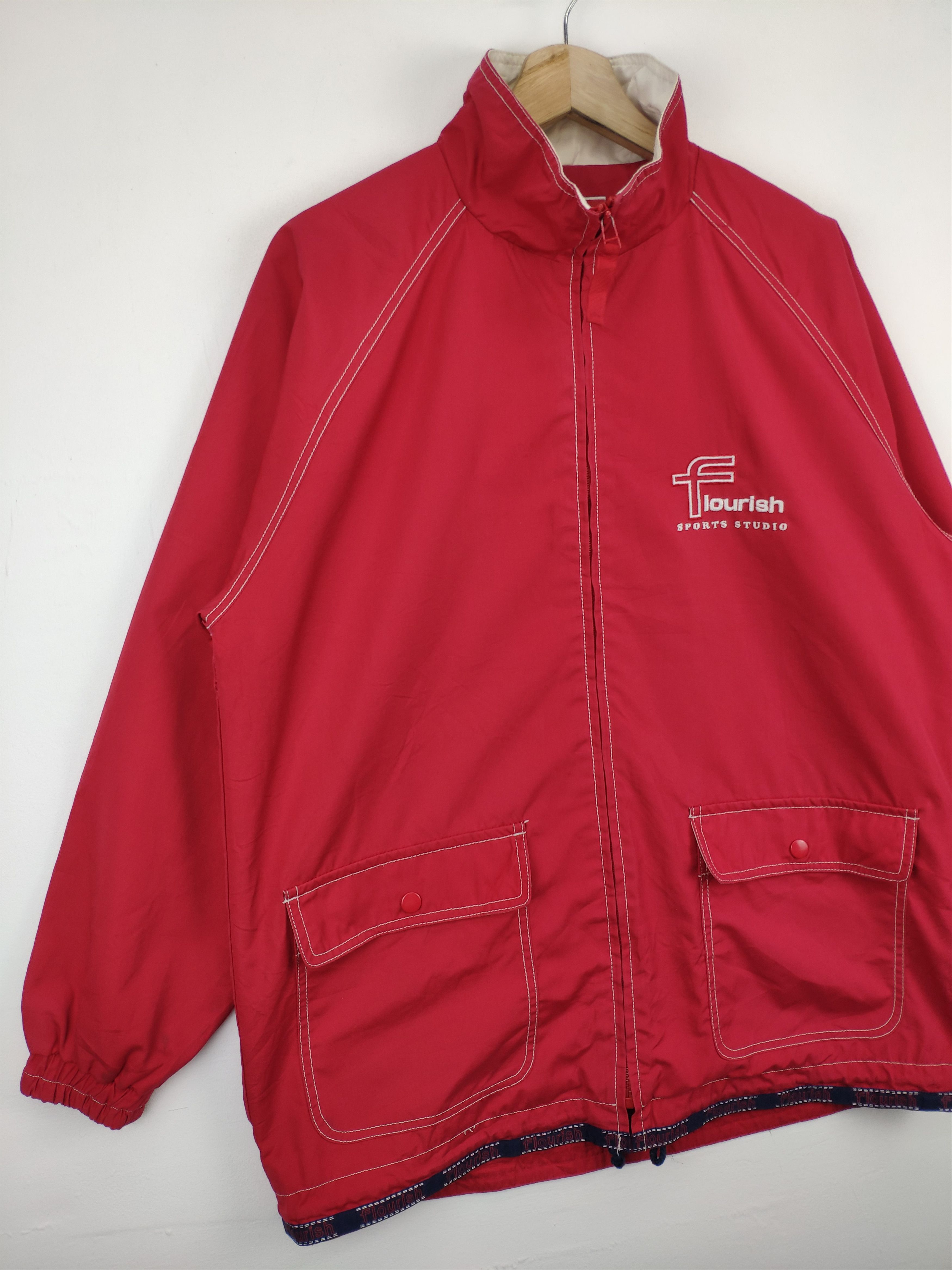 Japanese Brand × Vintage Vintage Flourish Sports Studio Windbreaker Jacket Size US M / EU 48-50 / 2 - 6 Thumbnail