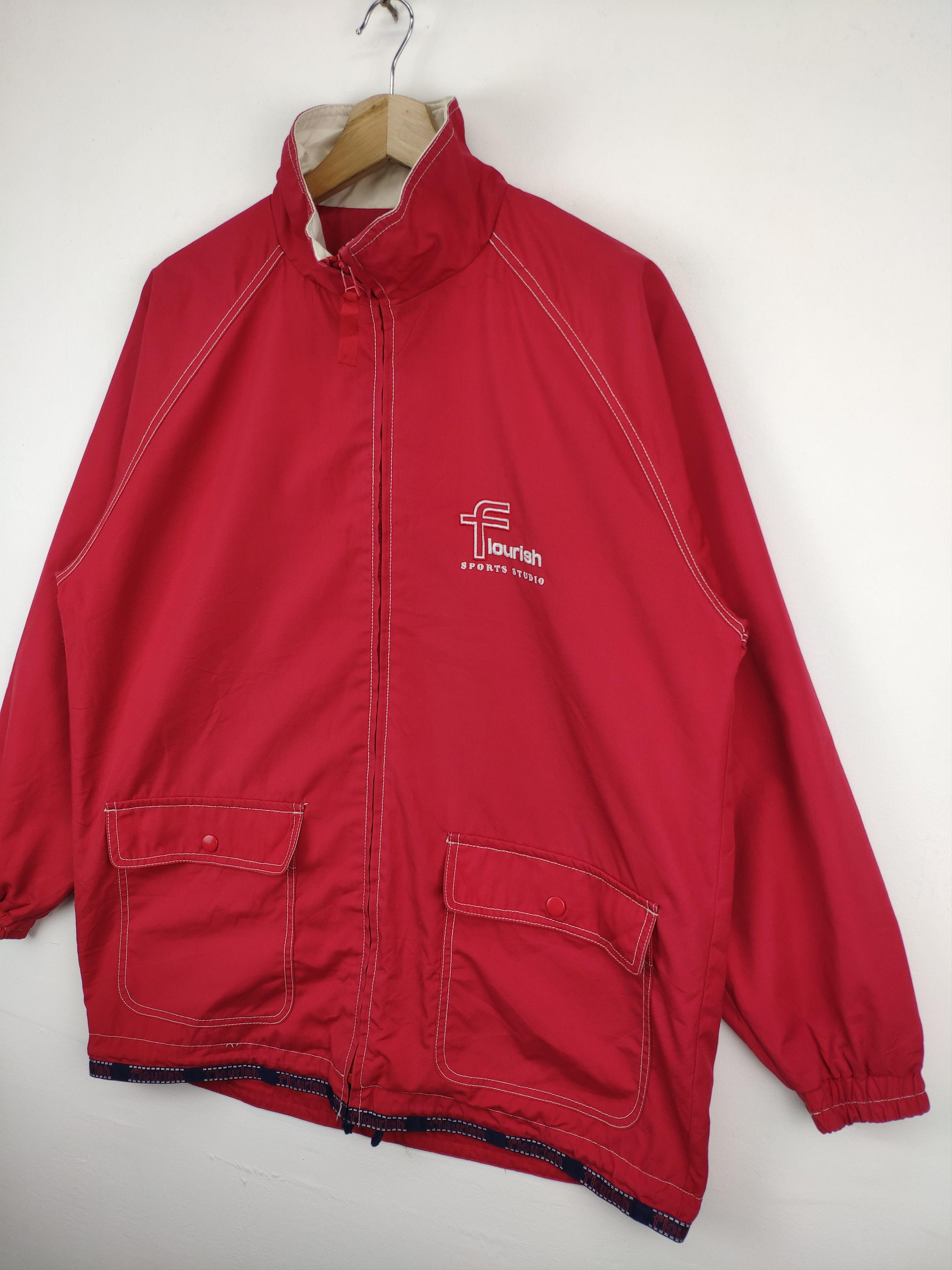 Japanese Brand × Vintage Vintage Flourish Sports Studio Windbreaker Jacket Size US M / EU 48-50 / 2 - 5 Thumbnail