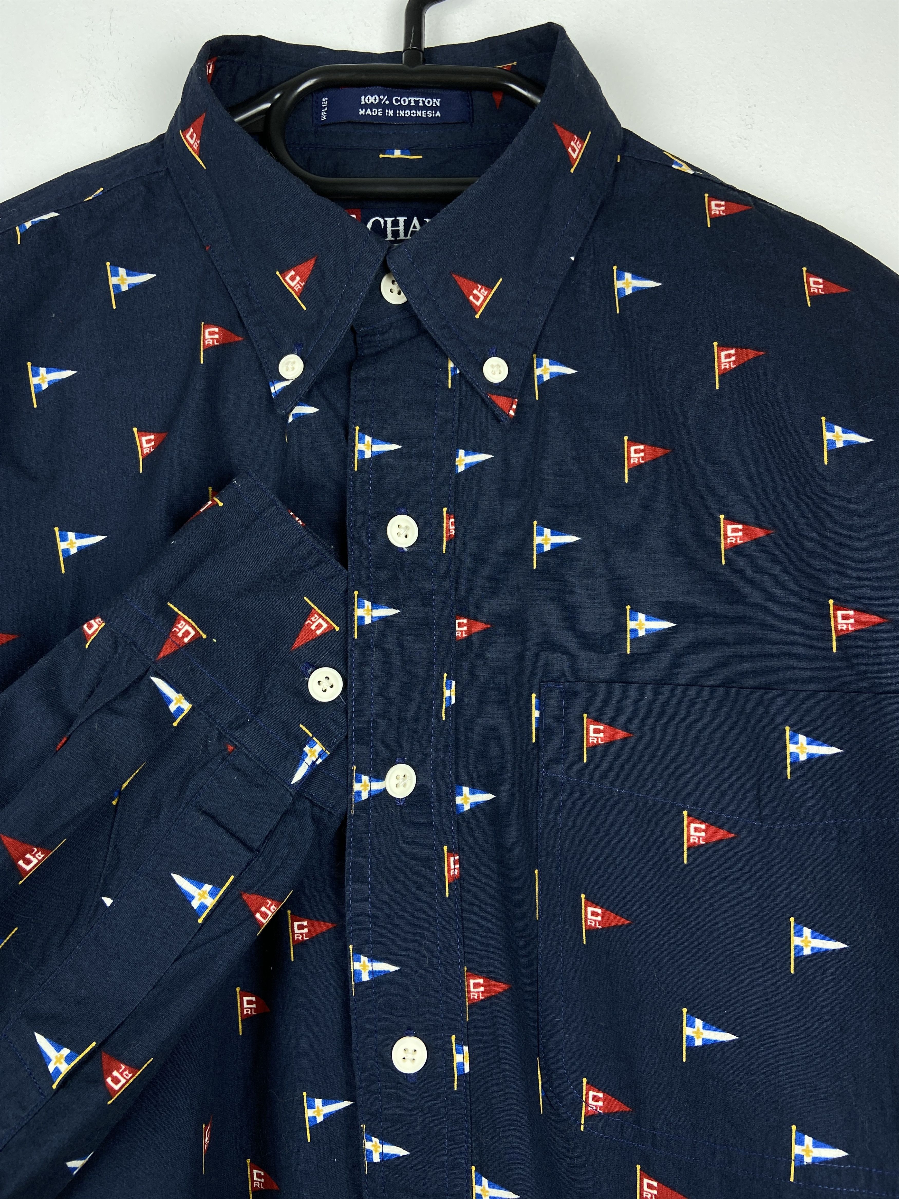 Polo Ralph Lauren Polo Ralph Lauren Chaps Multi Logo Button Up Pocket Shirt Size US M / EU 48-50 / 2 - 2 Thumbnail