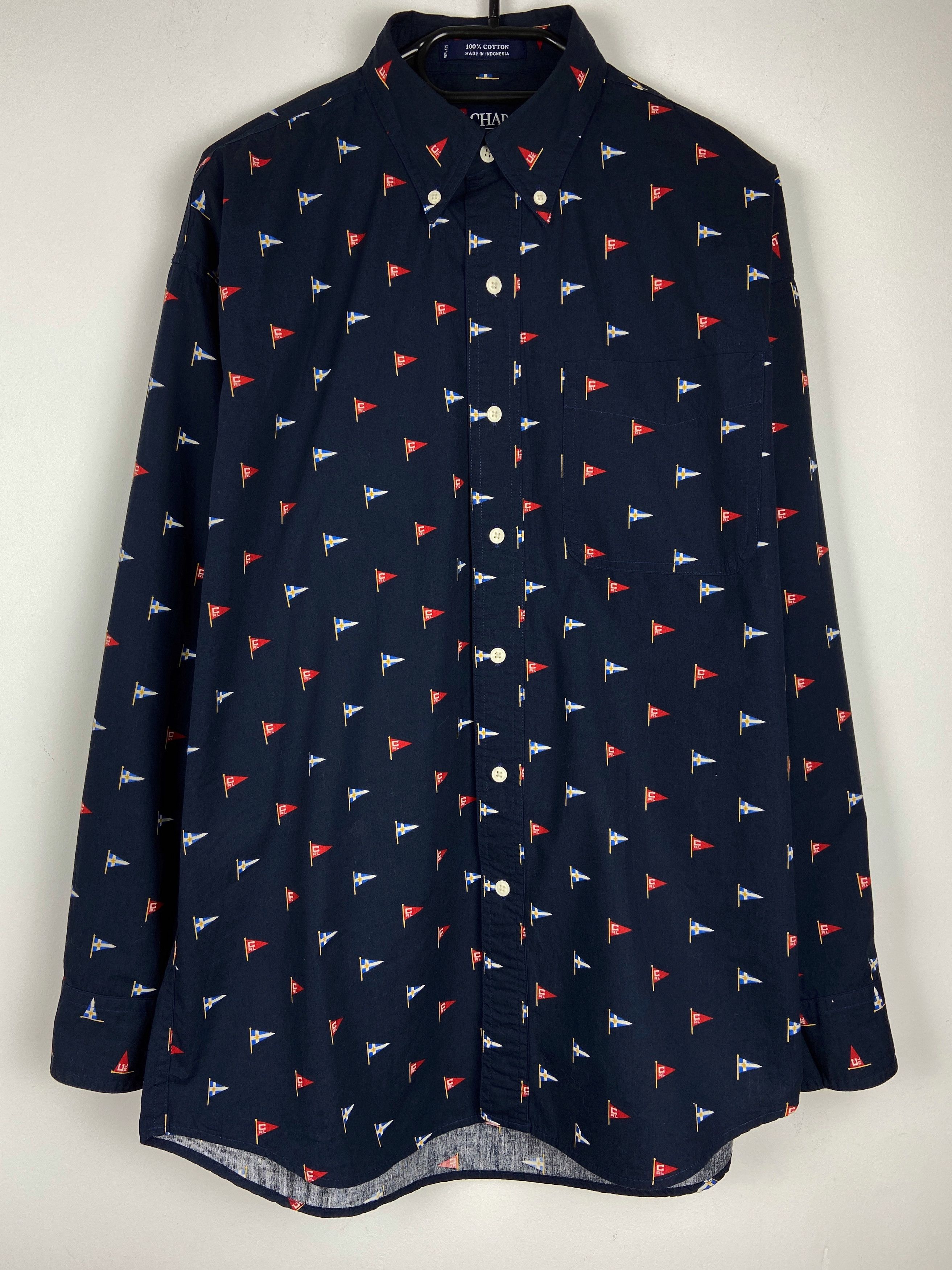 Polo Ralph Lauren Polo Ralph Lauren Chaps Multi Logo Button Up Pocket Shirt Size US M / EU 48-50 / 2 - 1 Thumbnail