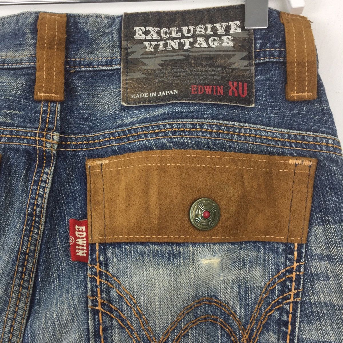 Edwin × Japanese Brand Edwin bush pants distressed denim blue faded jeans Size US 32 / EU 48 - 6 Thumbnail