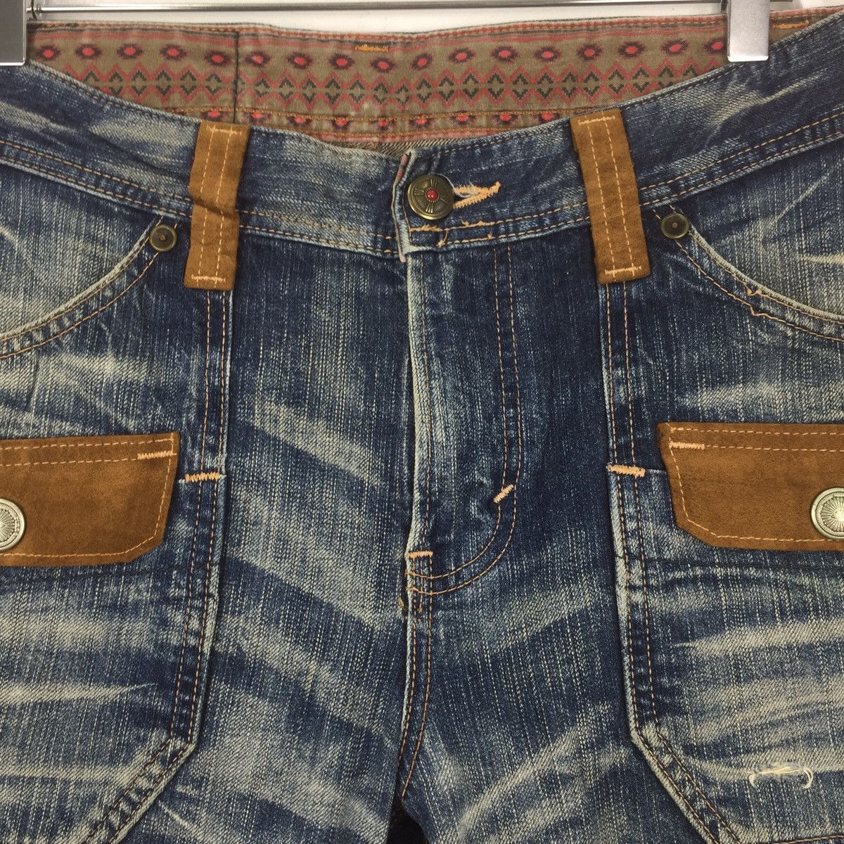 Edwin × Japanese Brand Edwin bush pants distressed denim blue faded jeans Size US 32 / EU 48 - 3 Thumbnail