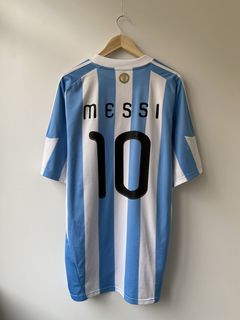 Messi Argentina 2010 WORLD CUP Away Soccer Jersey Shirt M SKU