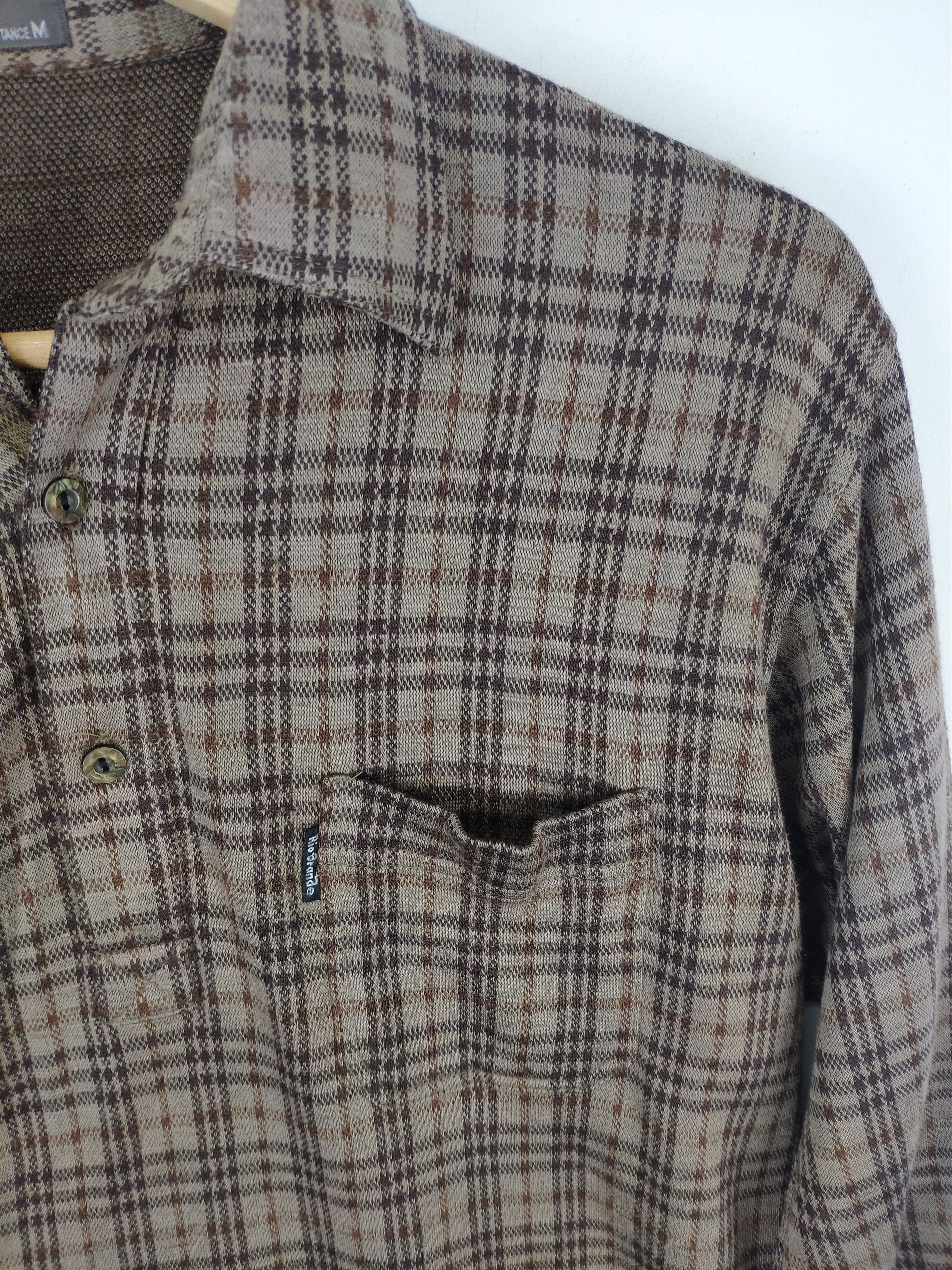 Japanese Brand × Vintage Vintage Wool Polo Shirt Long Sleeve Unbranded Size US M / EU 48-50 / 2 - 11 Thumbnail