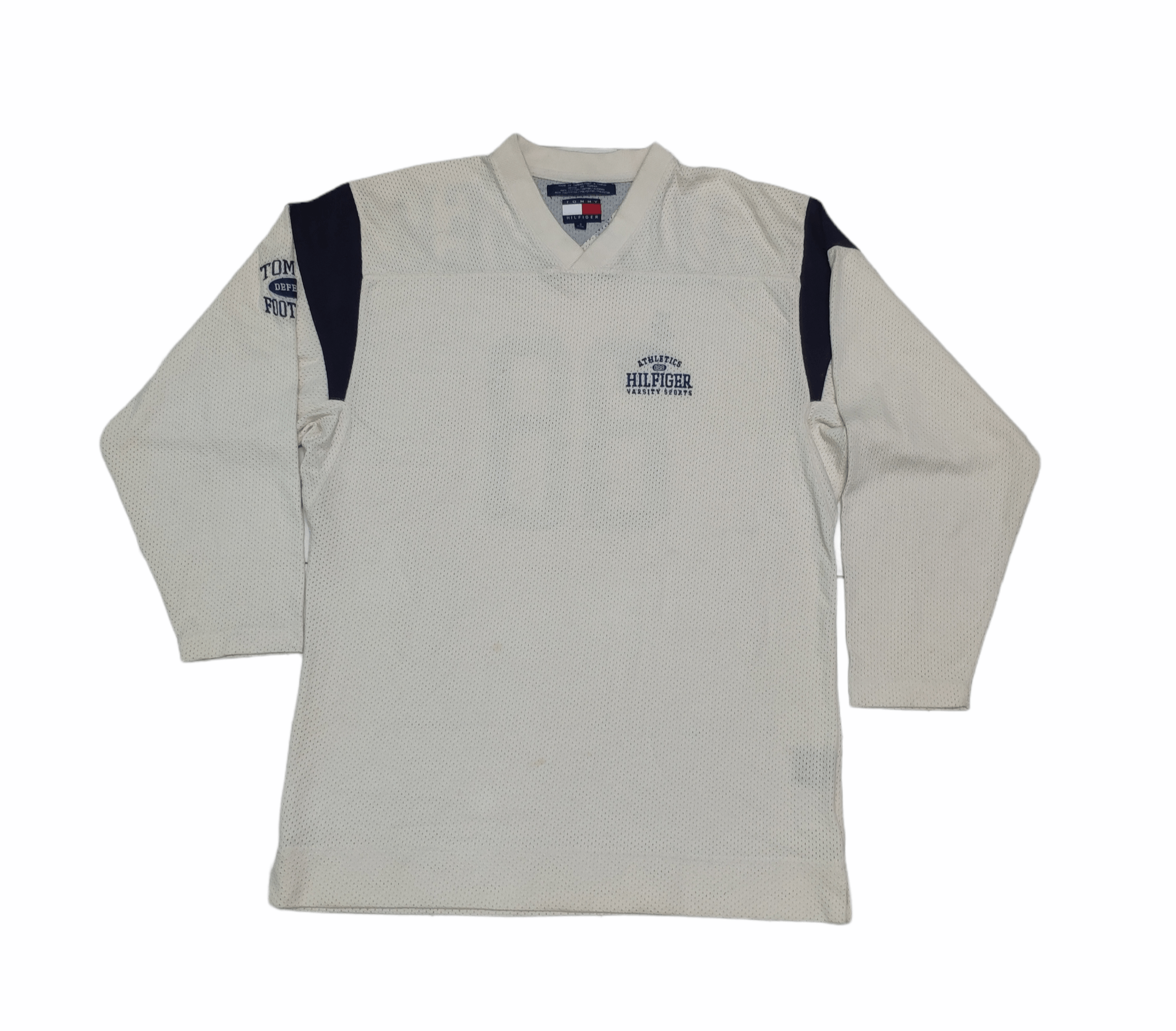 Tommy Hilfiger Steal 💥 Vintage Tommy Hilfiger Hockey Jersey Style Size US M / EU 48-50 / 2 - 10 Thumbnail