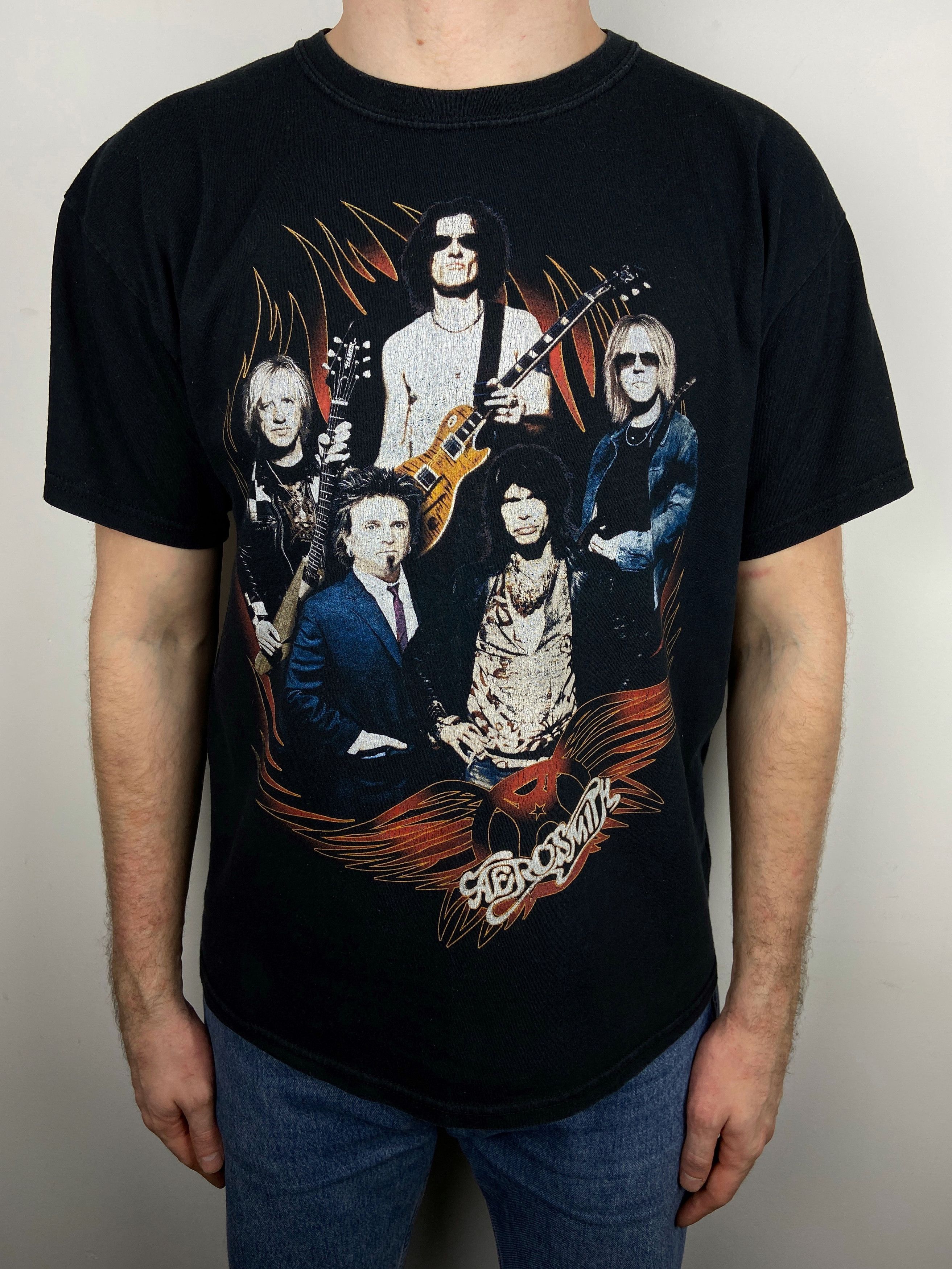 Band Tees Vintage Aerosmith Tour Rock Band Graphic T Shirt Tee Size US L / EU 52-54 / 3 - 2 Thumbnail