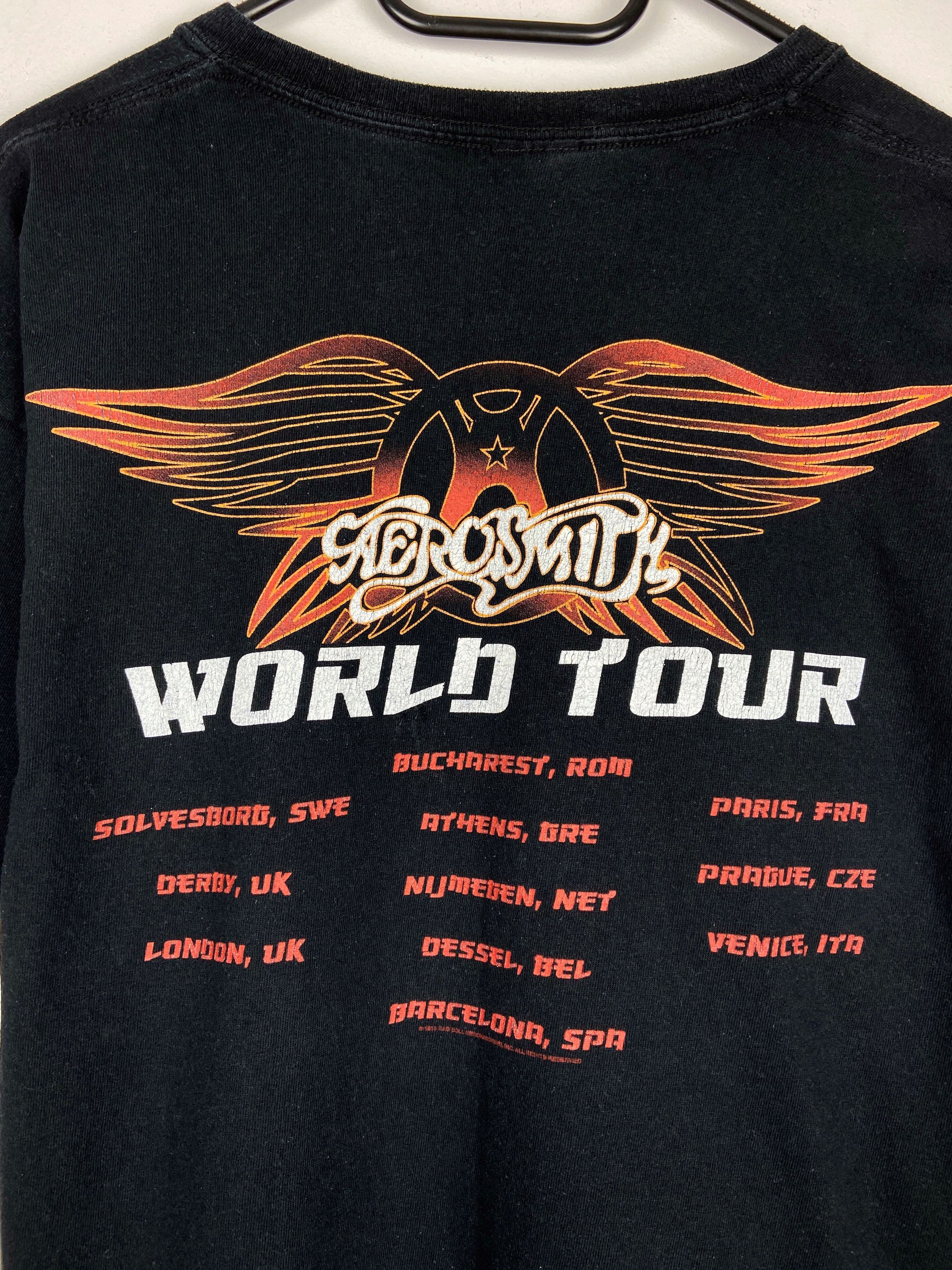 Band Tees Vintage Aerosmith Tour Rock Band Graphic T Shirt Tee Size US L / EU 52-54 / 3 - 6 Thumbnail