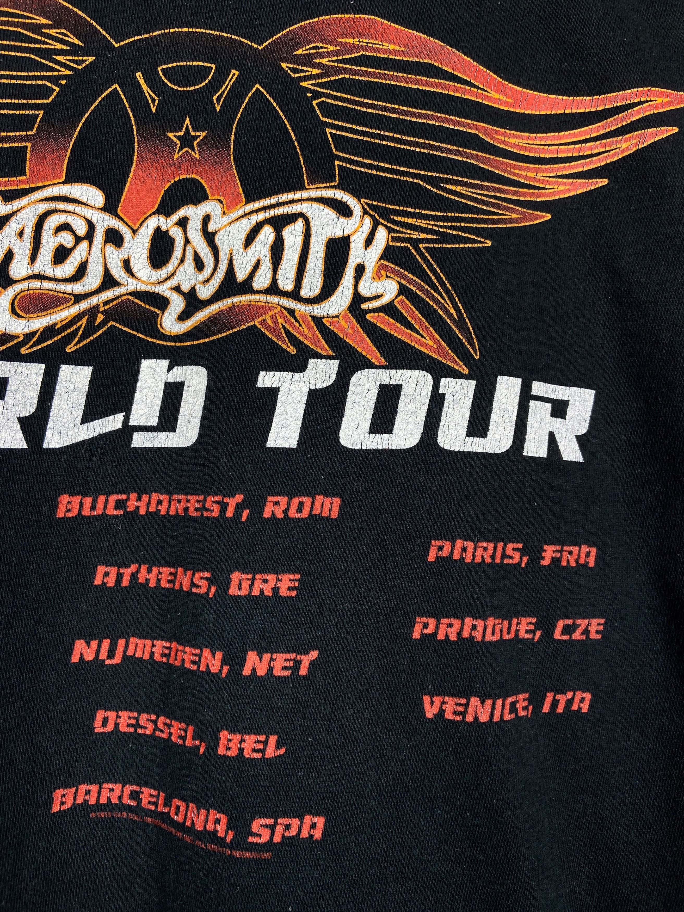 Band Tees Vintage Aerosmith Tour Rock Band Graphic T Shirt Tee Size US L / EU 52-54 / 3 - 12 Thumbnail