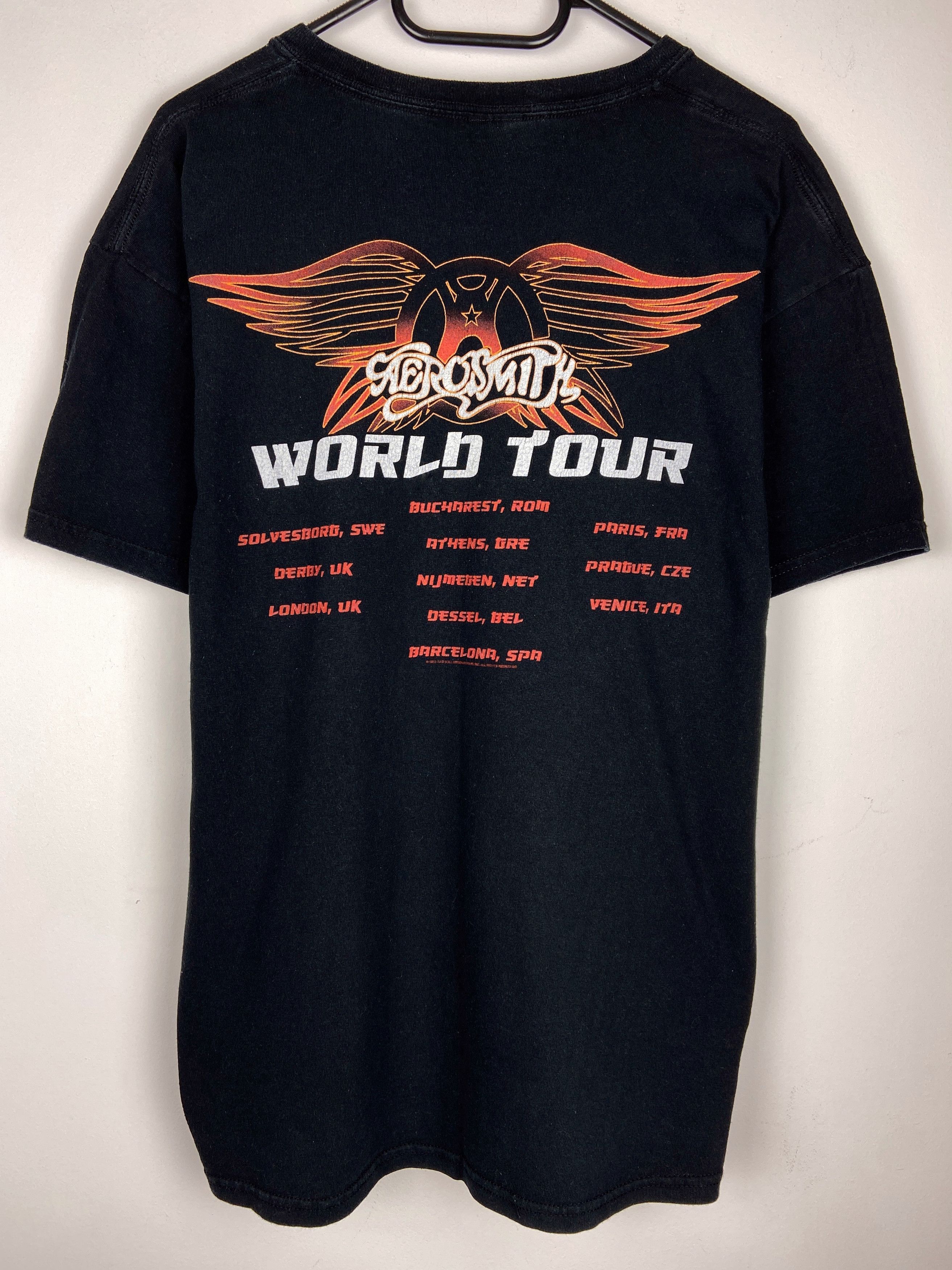 Band Tees Vintage Aerosmith Tour Rock Band Graphic T Shirt Tee Size US L / EU 52-54 / 3 - 3 Thumbnail