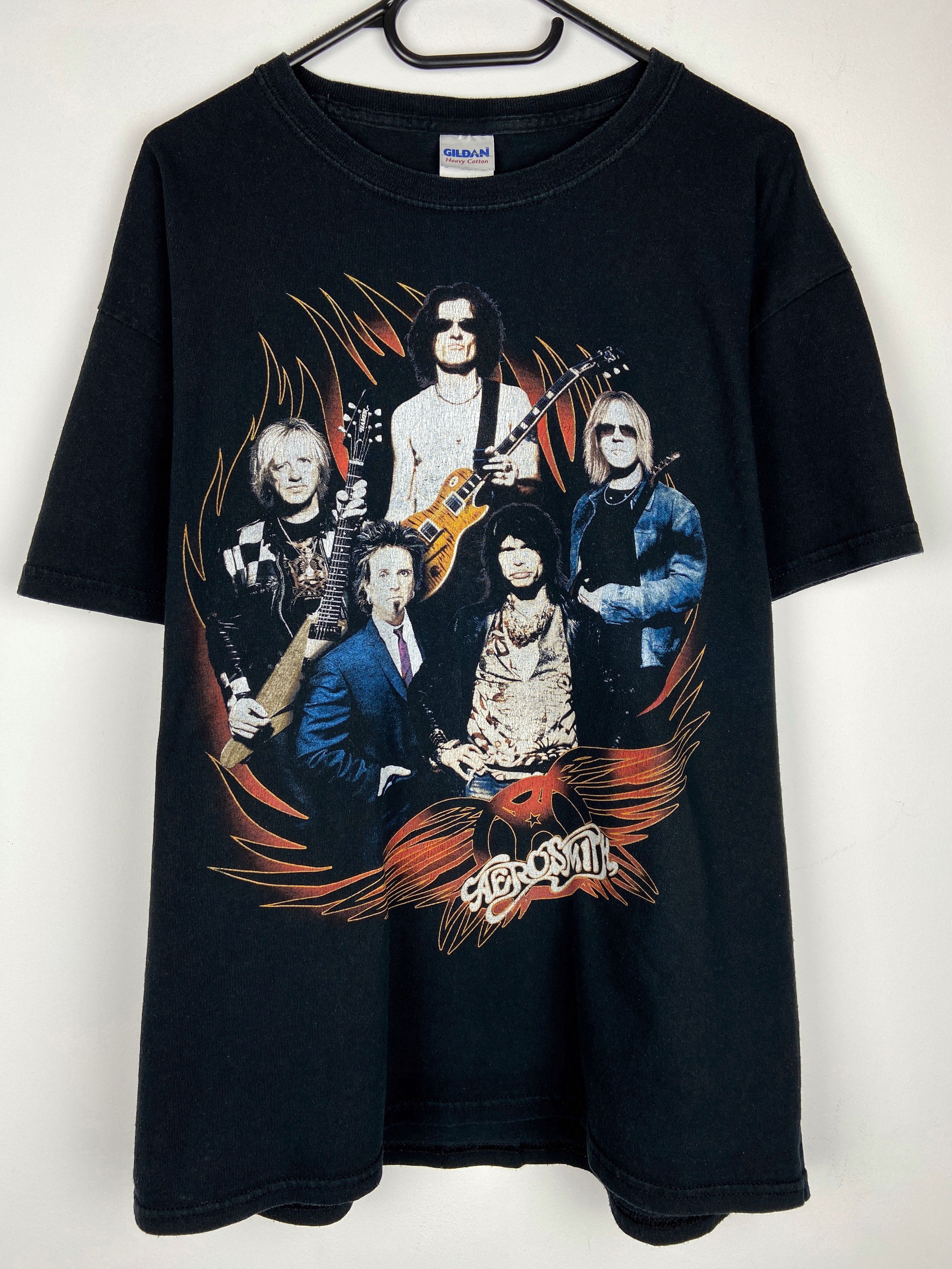 Band Tees Vintage Aerosmith Tour Rock Band Graphic T Shirt Tee Size US L / EU 52-54 / 3 - 1 Thumbnail