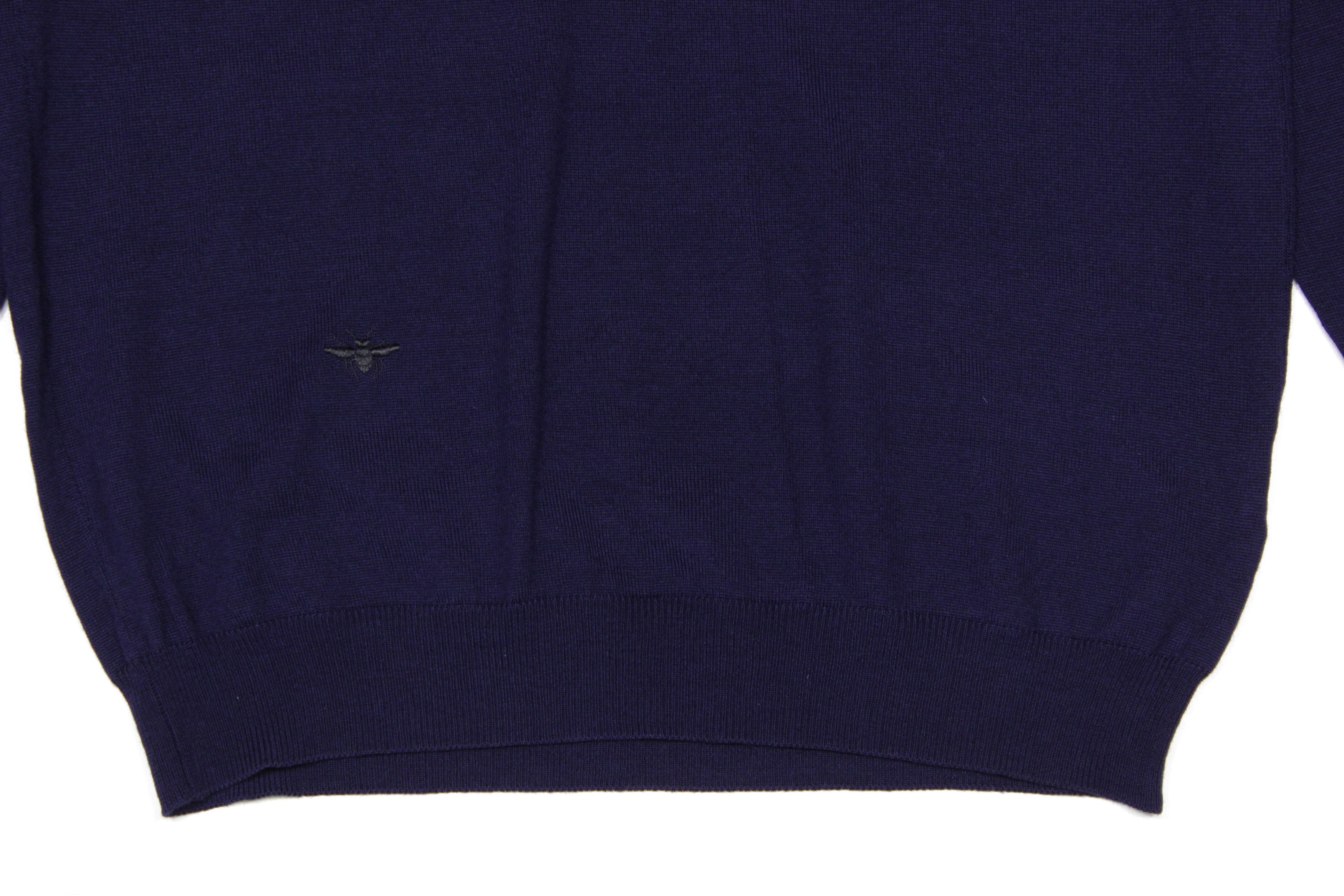 Dior Homme Bee Logo Embroidered Wool Sweater Size US L / EU 52-54 / 3 - 3 Thumbnail