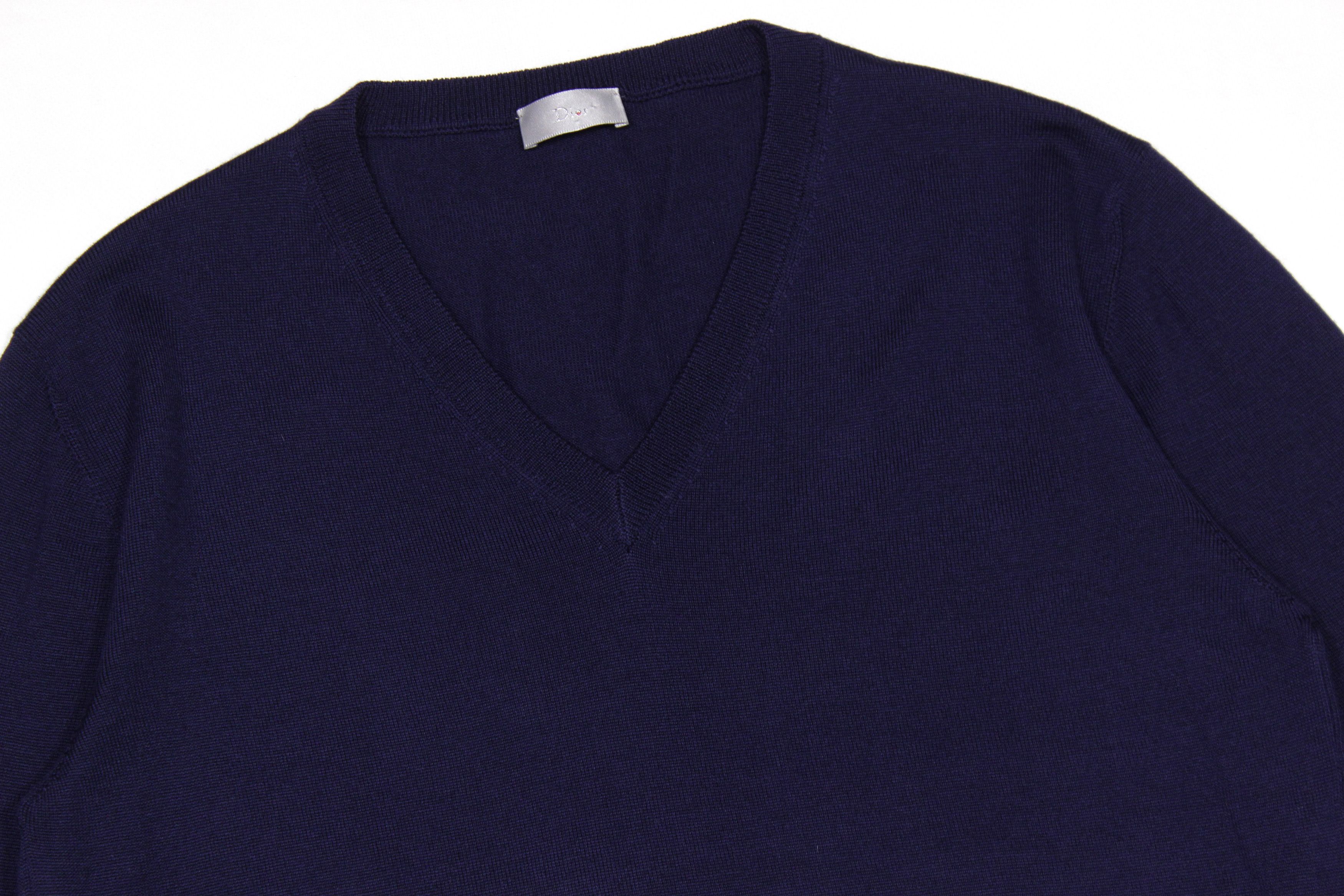 Dior Homme Bee Logo Embroidered Wool Sweater Size US L / EU 52-54 / 3 - 4 Thumbnail