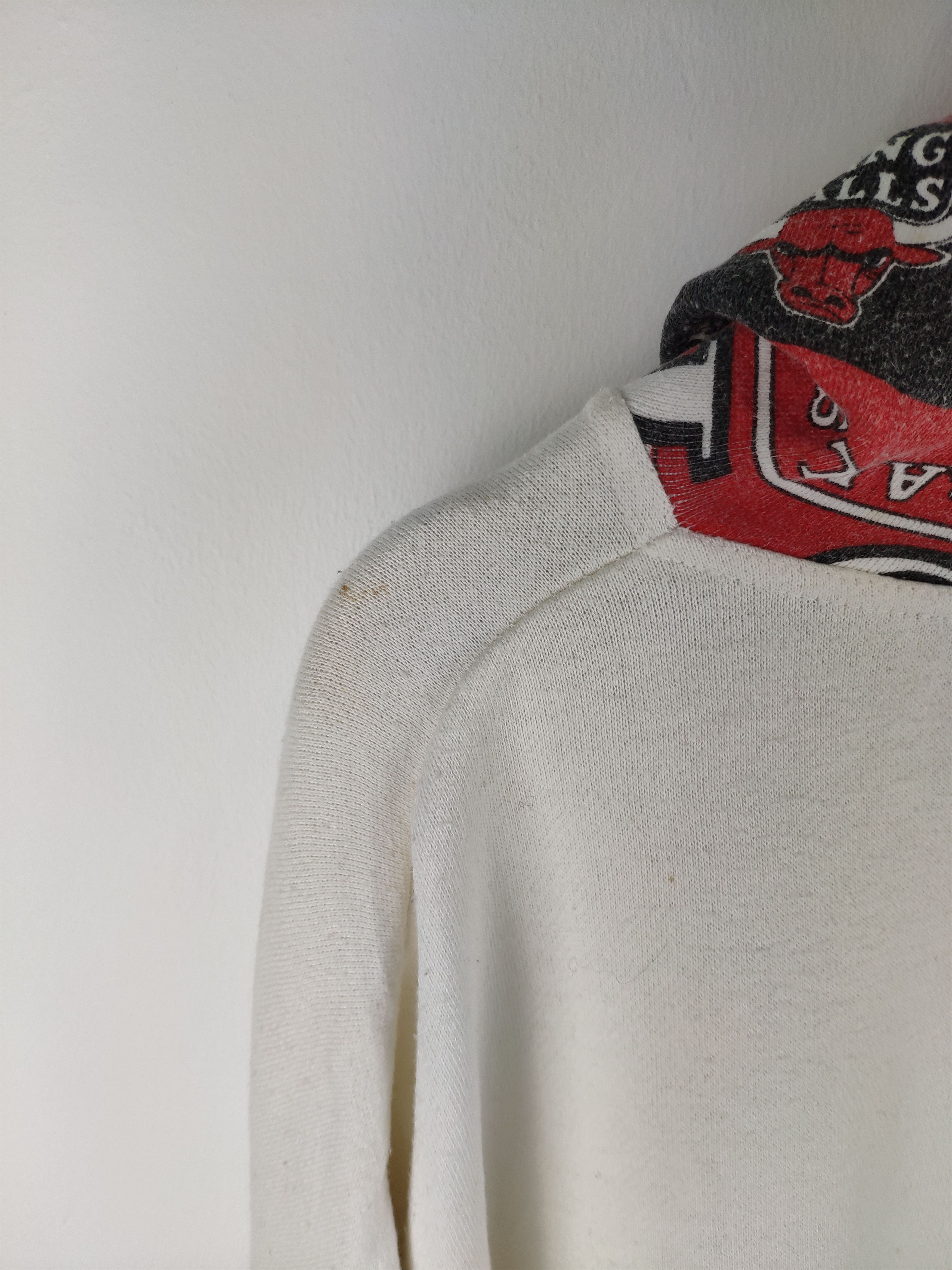 NBA Steal 💥 Vintage Chicago Bull Hoodie Parody Change Bull Size US XL / EU 56 / 4 - 12 Thumbnail