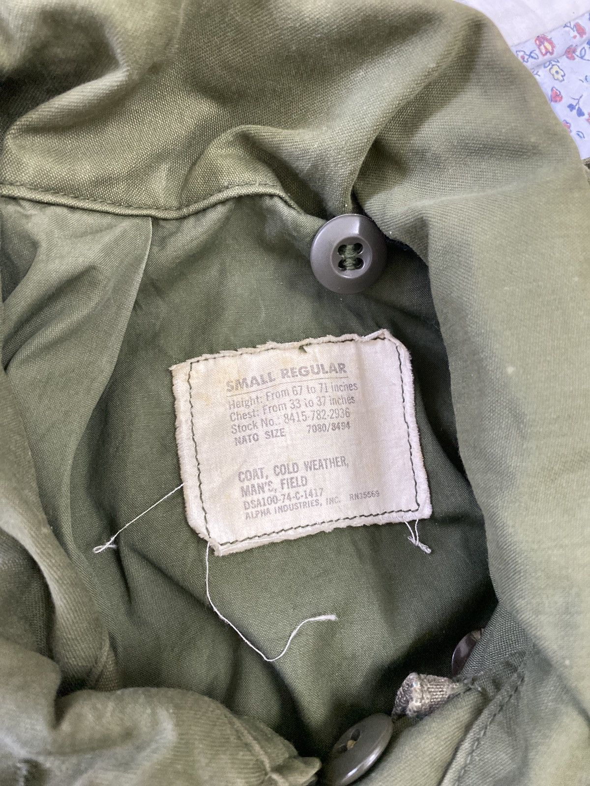 Alpha Industries × Vintage ALPHA INDUSTRIES MILITARY MEN’S JACKET Size US S / EU 44-46 / 1 - 5 Thumbnail