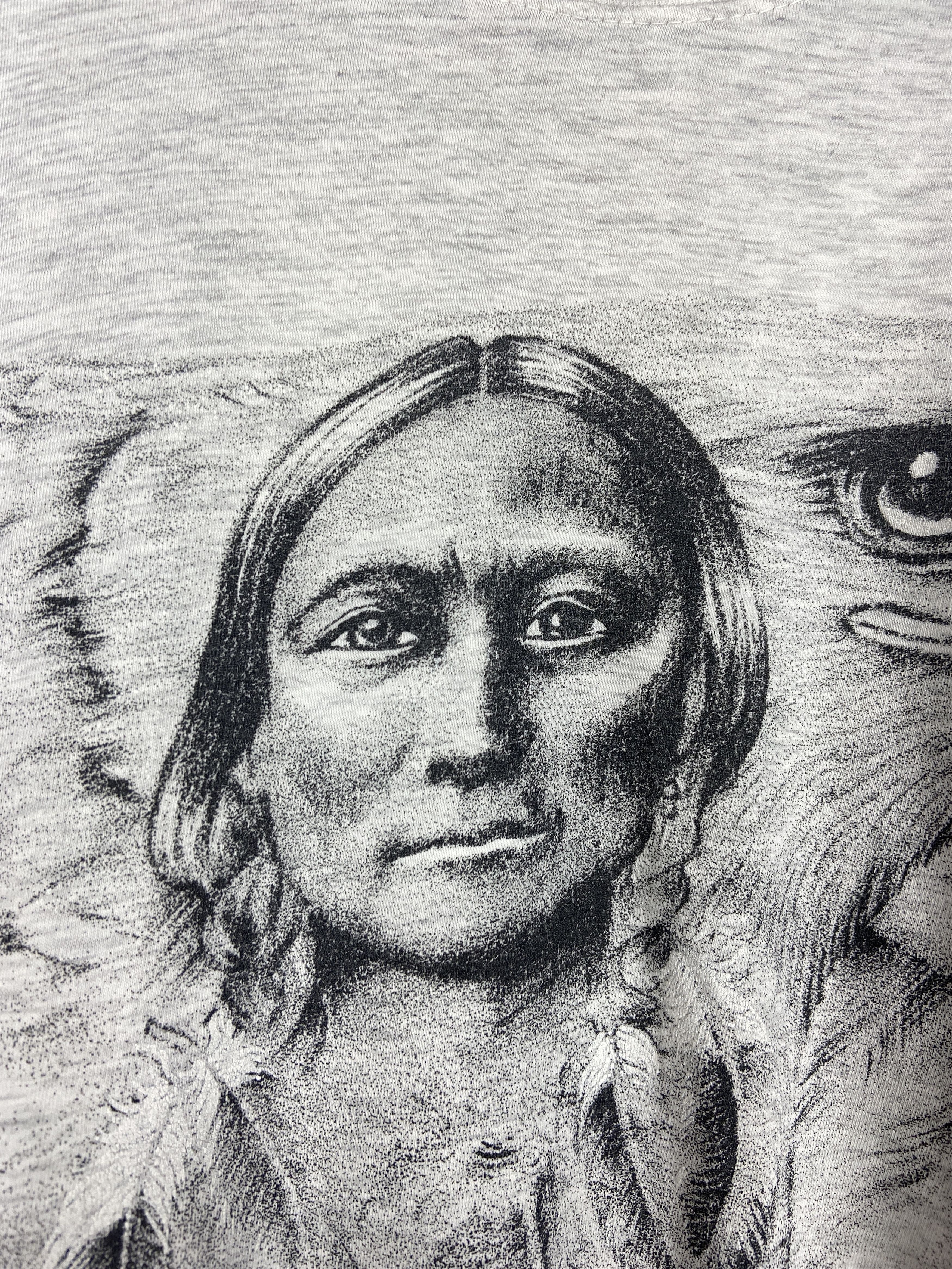 Harley Davidson 90s Vintage Eagle And Indian Graphic T Shirt Size US L / EU 52-54 / 3 - 6 Thumbnail