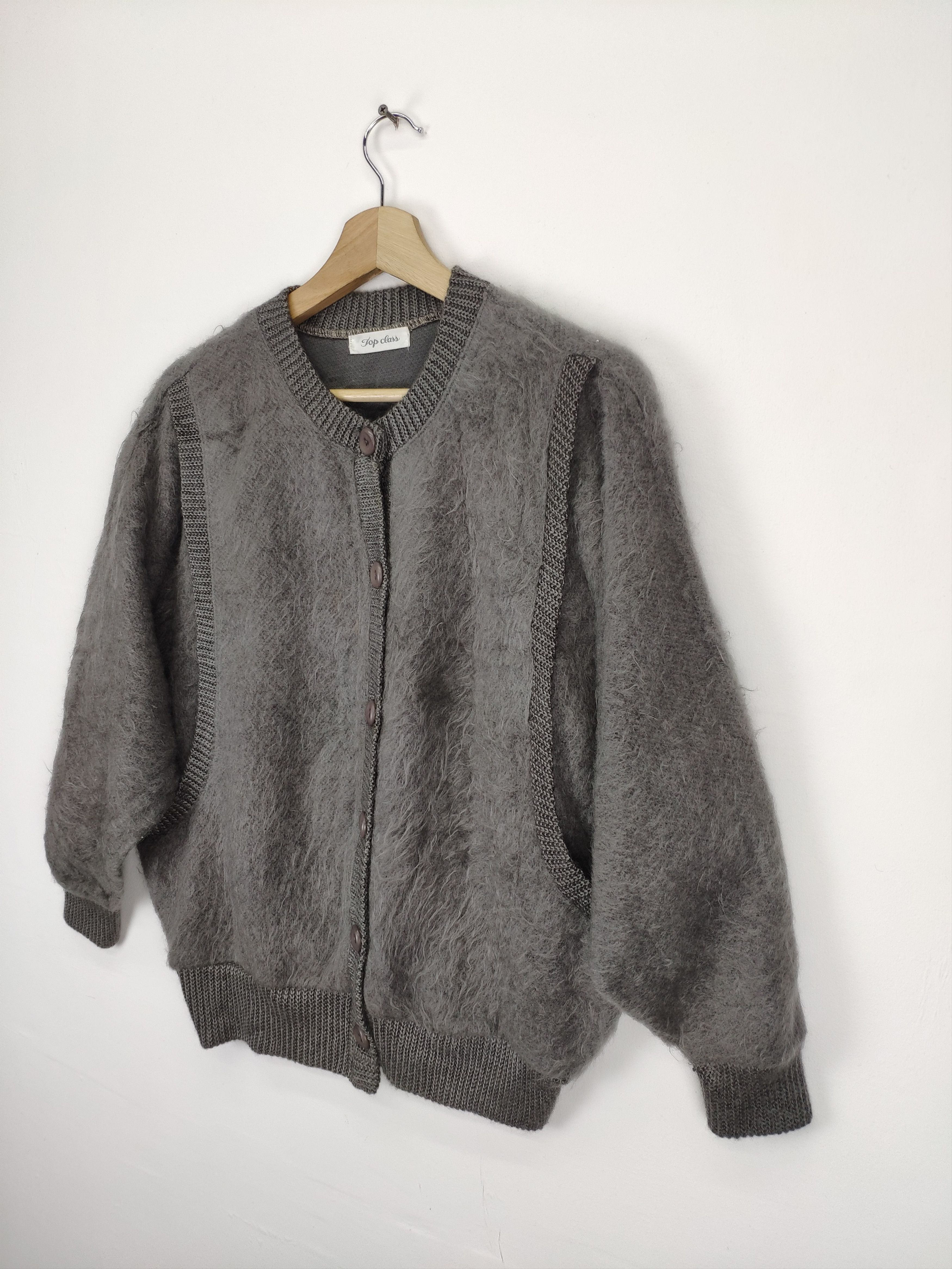Japanese Brand × Vintage Vintage Cardigan Mohair Kurt Cobain Style Size US M / EU 48-50 / 2 - 2 Thumbnail