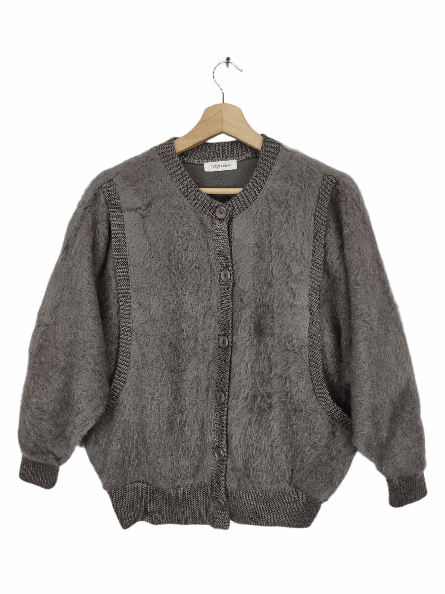 Japanese Brand × Vintage Vintage Cardigan Mohair Kurt Cobain Style Size US M / EU 48-50 / 2 - 1 Thumbnail
