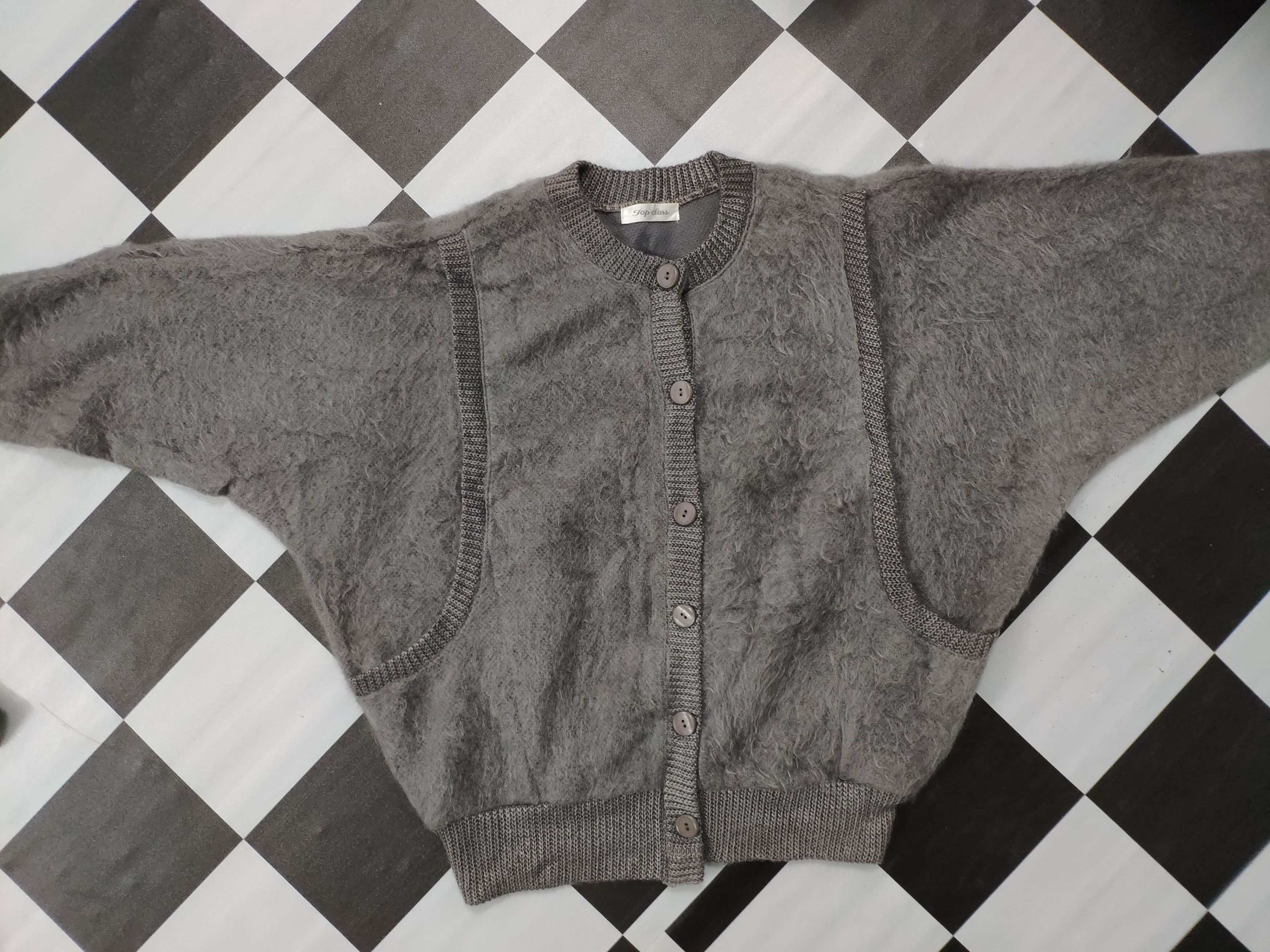Japanese Brand × Vintage Vintage Cardigan Mohair Kurt Cobain Style Size US M / EU 48-50 / 2 - 9 Thumbnail