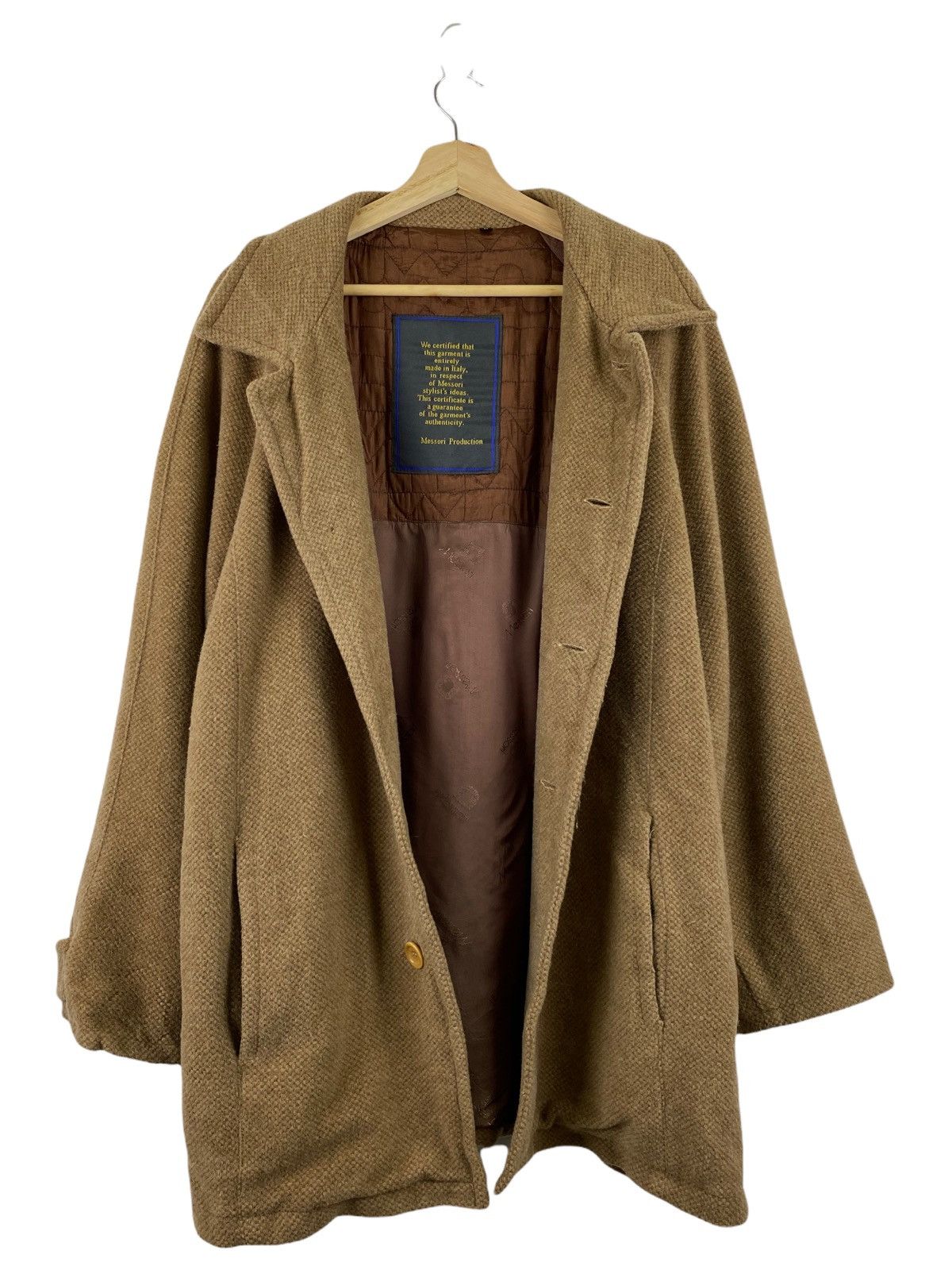 Designer MESSORI MADE ITALY WOOLBLEND COAT Size US M / EU 48-50 / 2 - 3 Thumbnail
