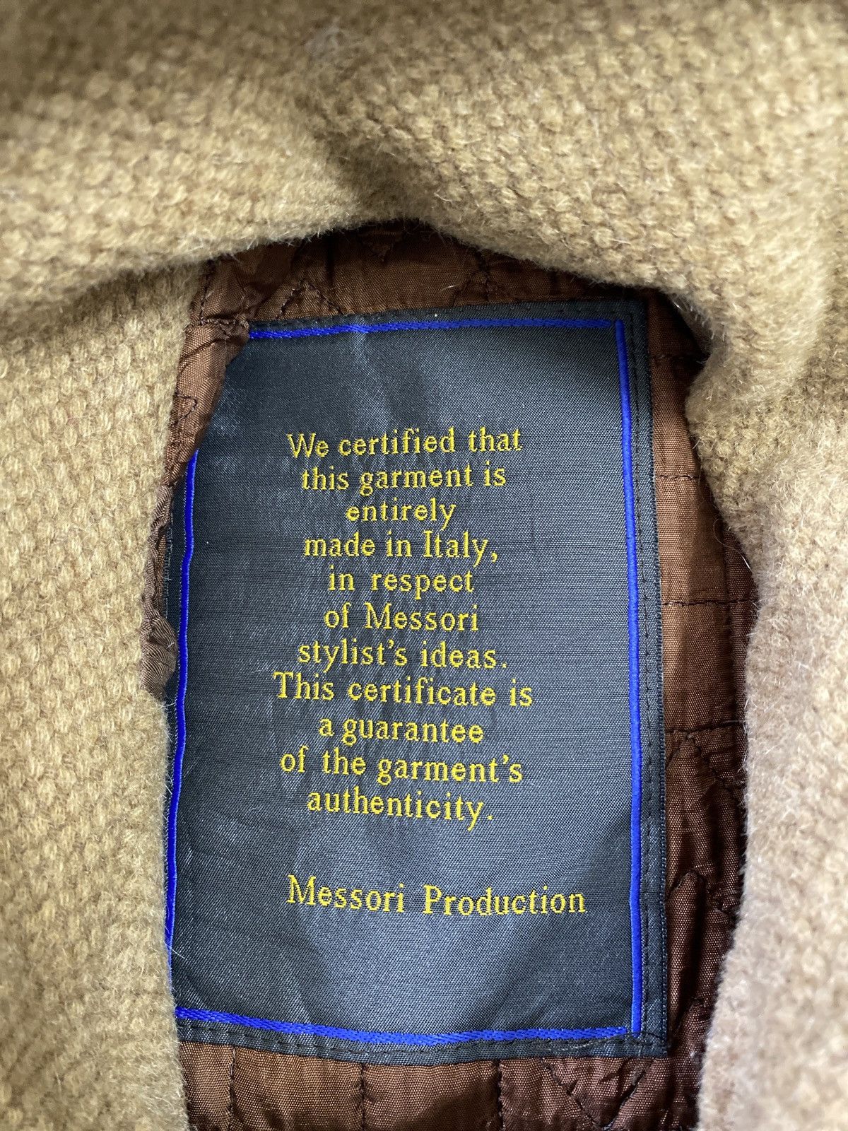 Designer MESSORI MADE ITALY WOOLBLEND COAT Size US M / EU 48-50 / 2 - 4 Thumbnail