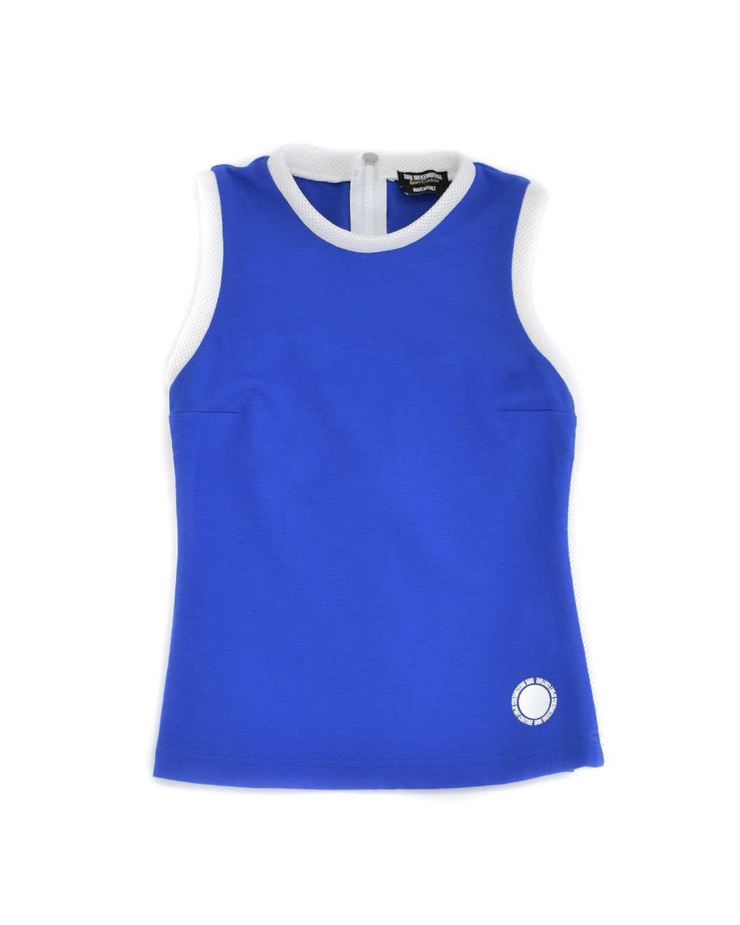 image of Dirk Bikkembergs Top in Blue, Women's (Size Small)