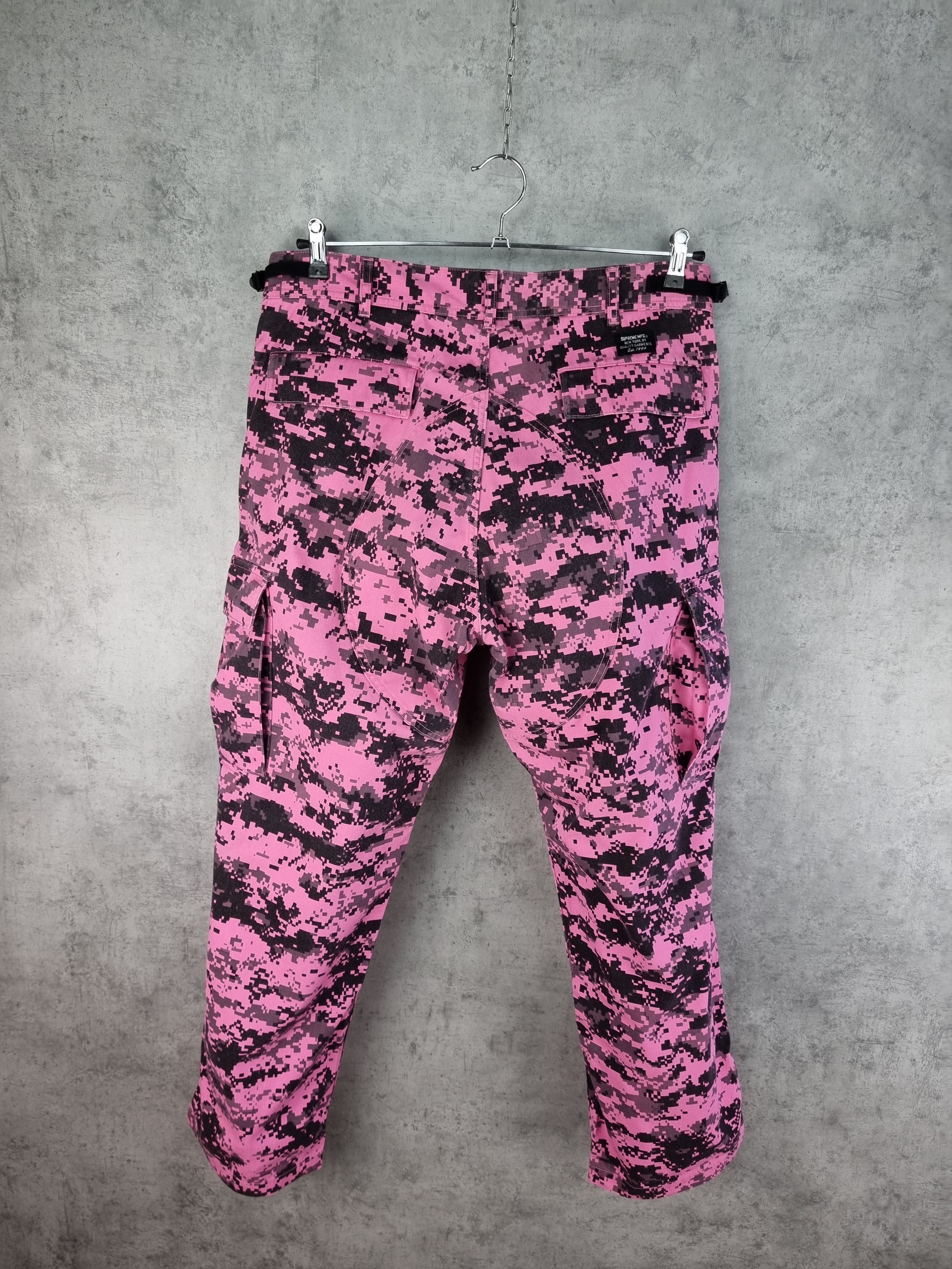 Supreme Supreme Cargo Camo Pink Nylon/Cotton Pants Size US 34 / EU 50 - 3 Thumbnail