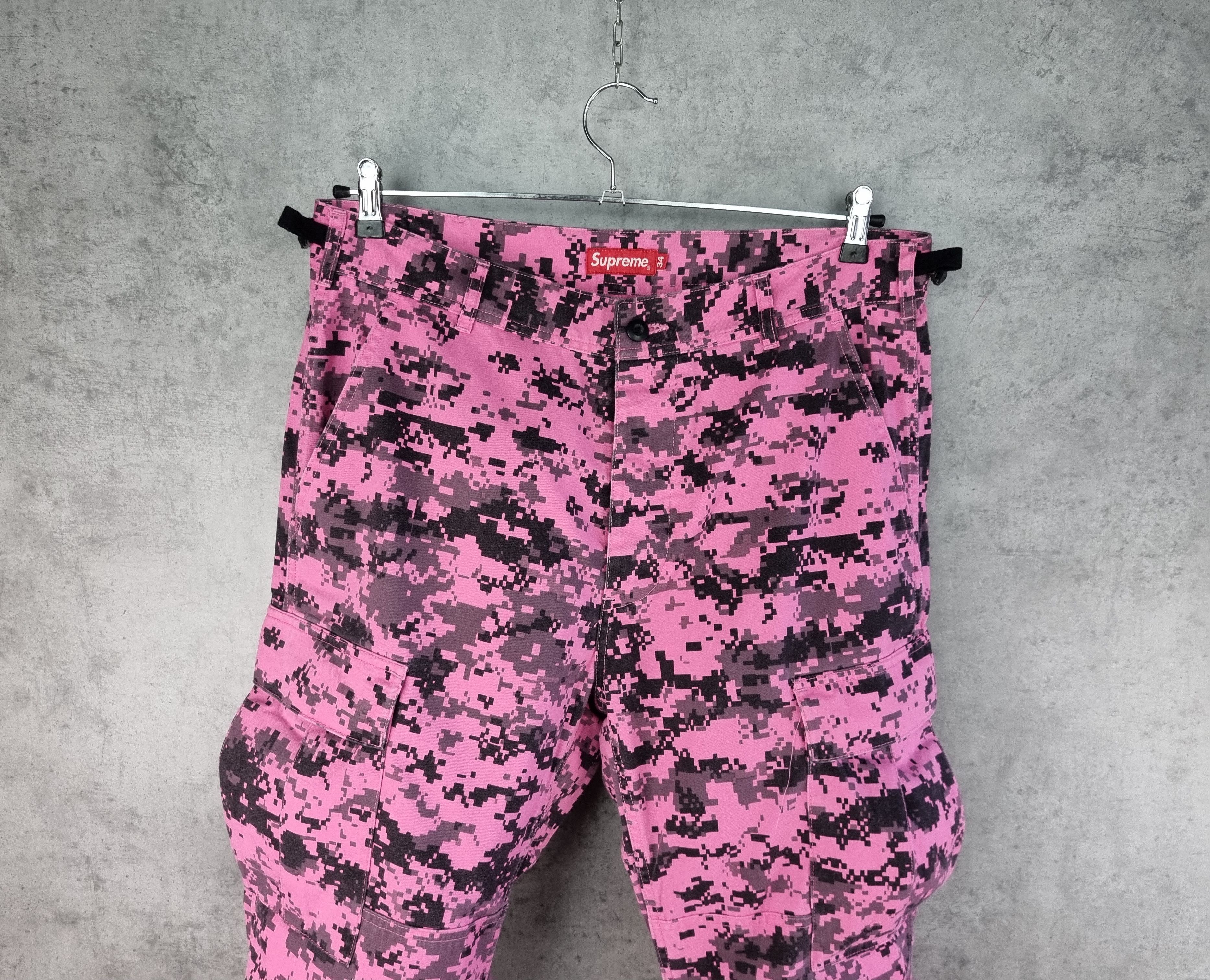 Supreme Supreme Cargo Camo Pink Nylon/Cotton Pants Size US 34 / EU 50 - 8 Thumbnail