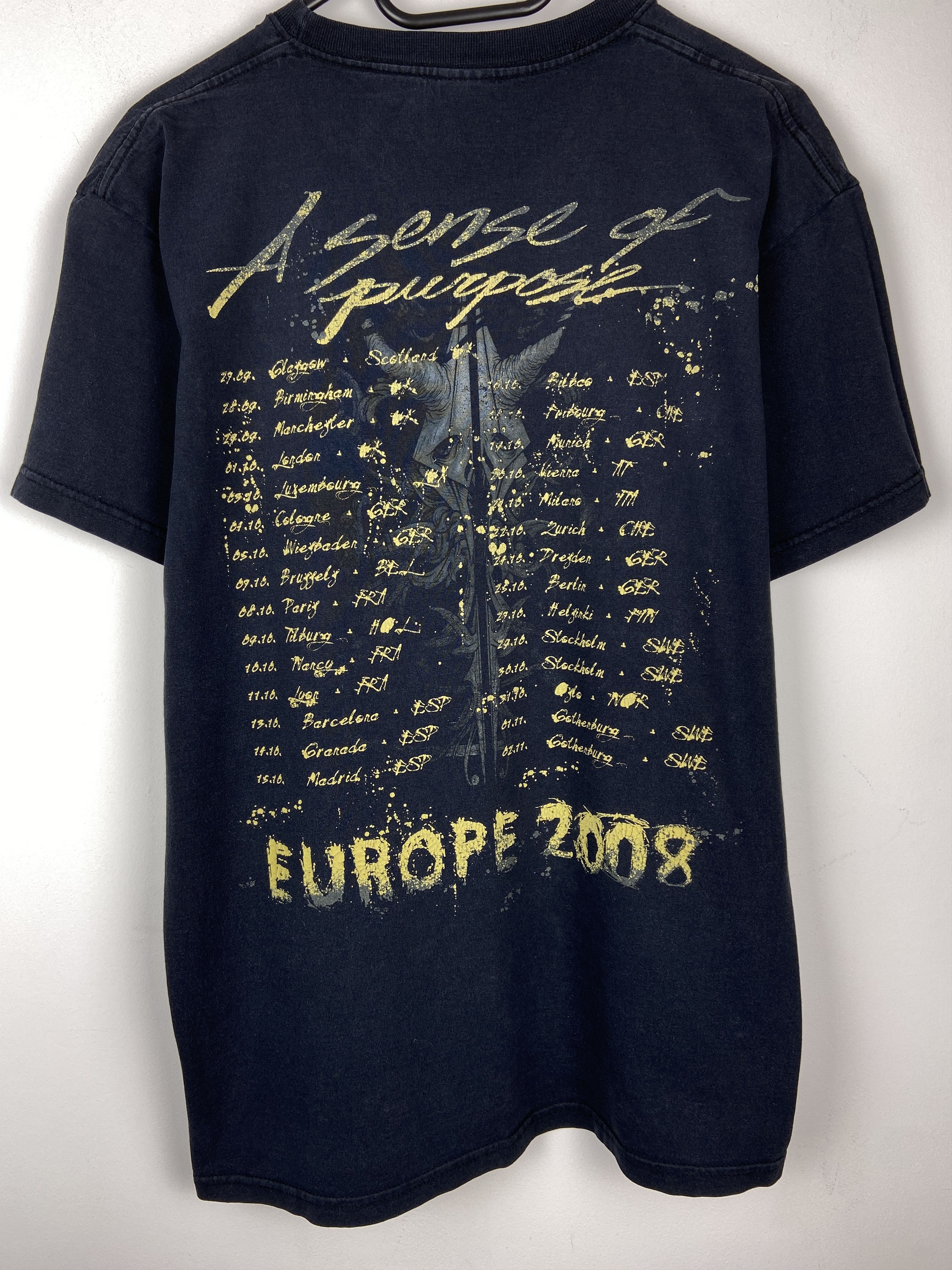 Band Tees In Flames A Sense Of Purpose Tour Rock Band T Shirt Tee Size US L / EU 52-54 / 3 - 2 Thumbnail