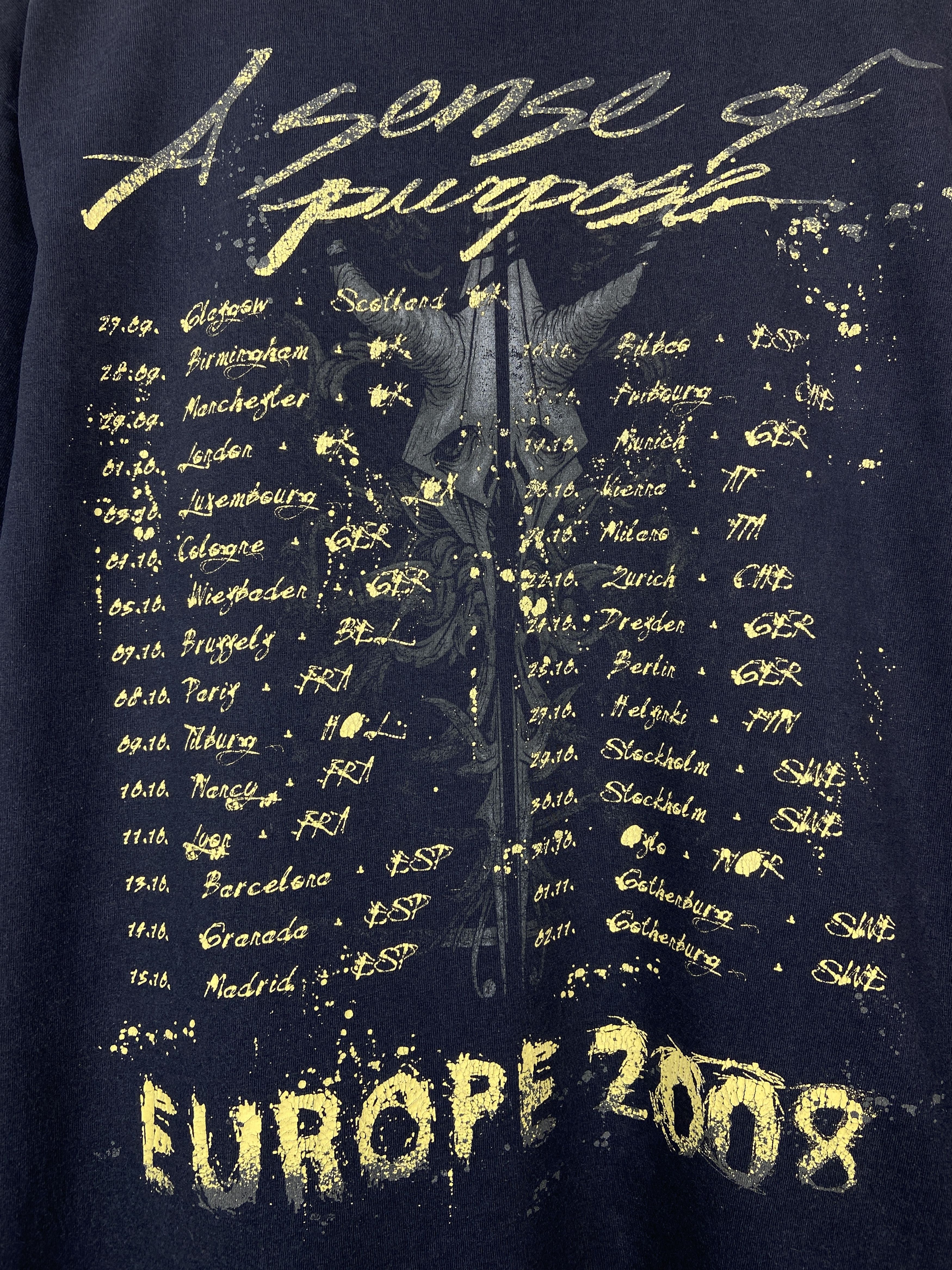 Band Tees In Flames A Sense Of Purpose Tour Rock Band T Shirt Tee Size US L / EU 52-54 / 3 - 6 Thumbnail