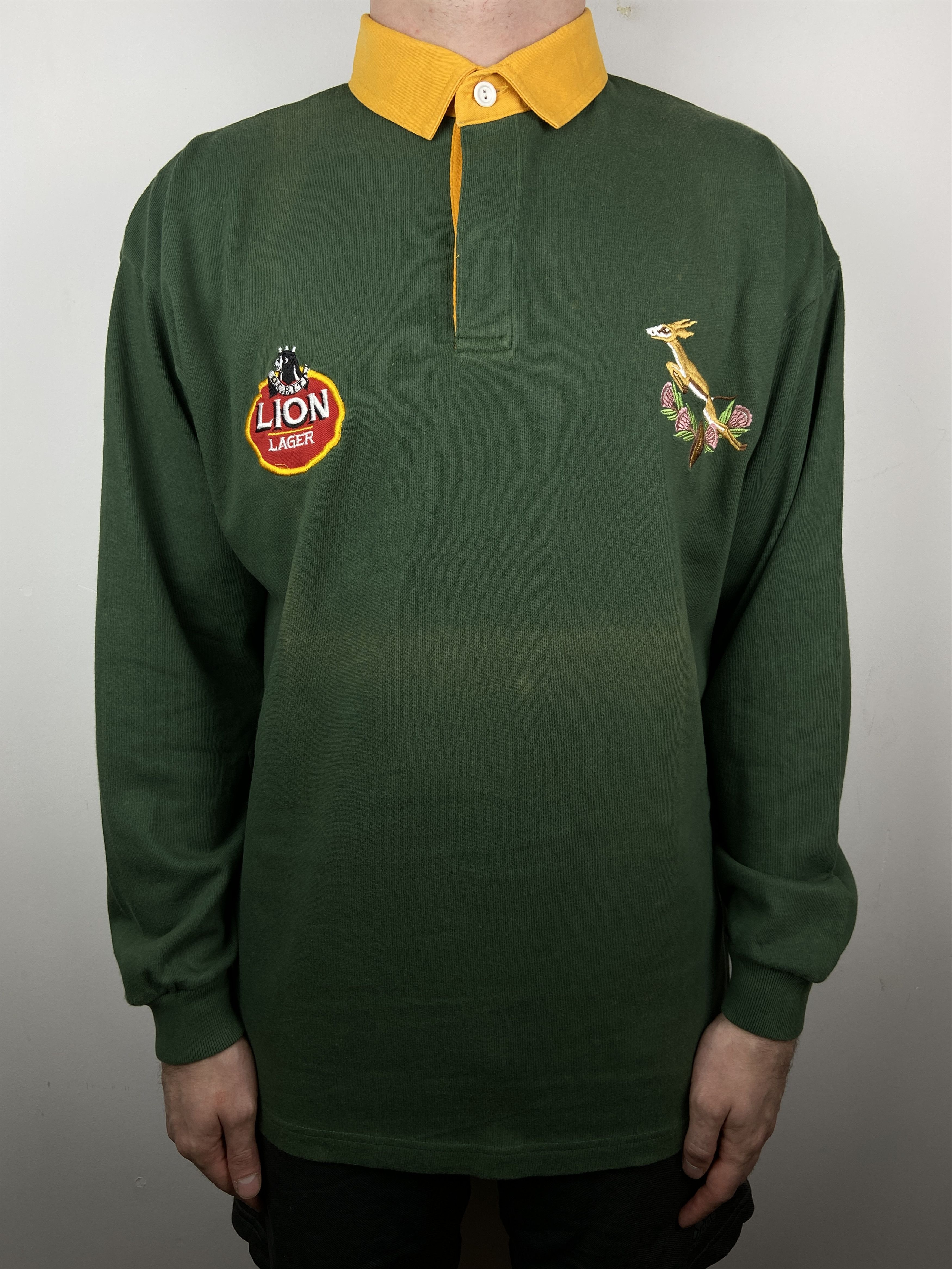 Cotton Traders Vintage 1992 South Africa Springboks Rugby Jersey Shirt 90s Size US XL / EU 56 / 4 - 1 Thumbnail