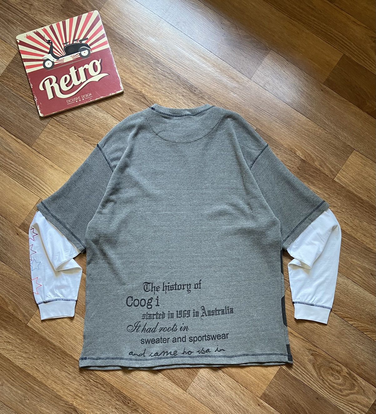 Coogi × Vintage Vintage Coogi Big Logo Sleeve Stars Sweatshirt Size US XXL / EU 58 / 5 - 5 Thumbnail