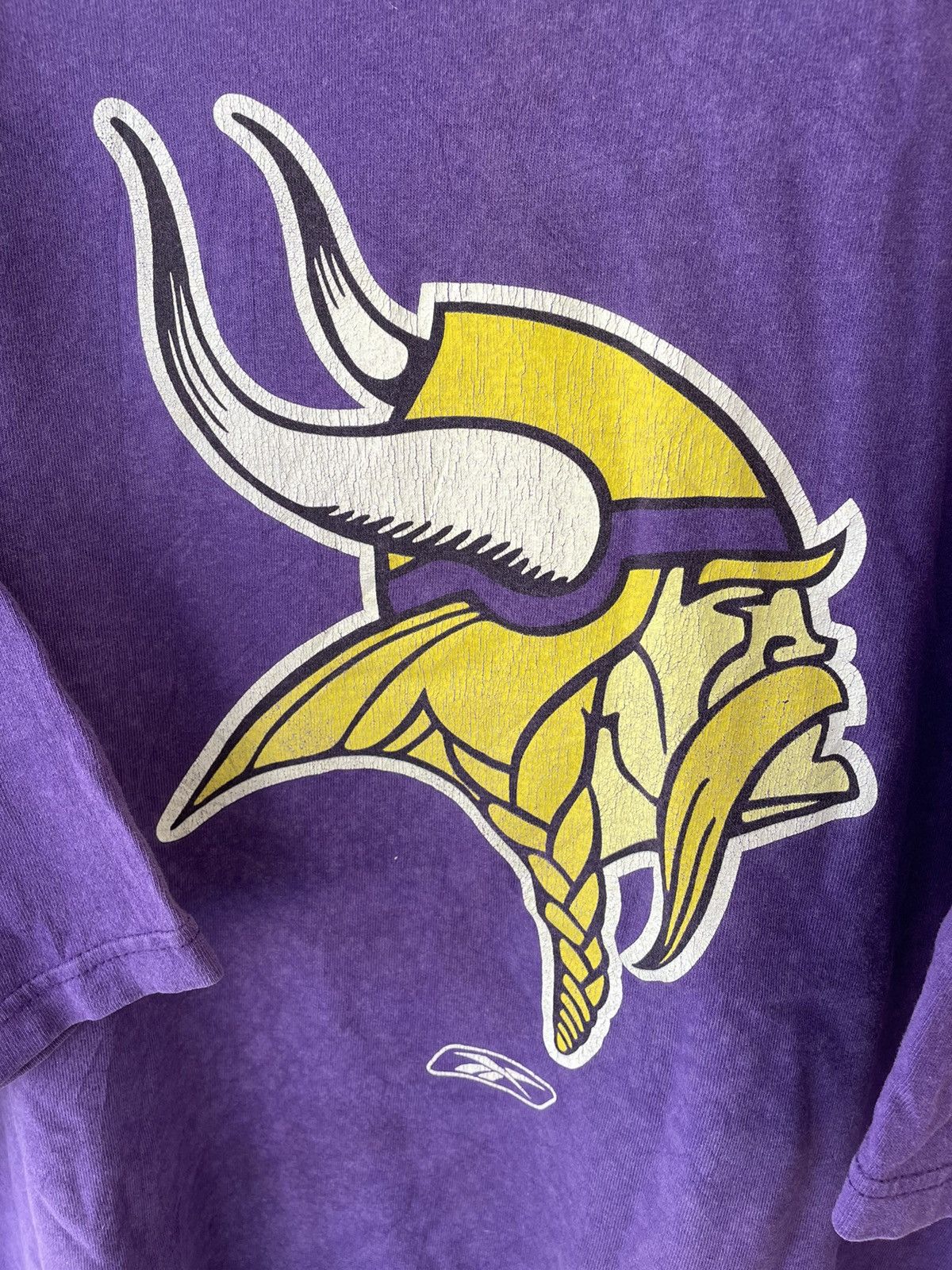 MLB × Reebok MINNESOTA VIKINGS BIG LOGOS PURPLE SHIRT Size US XXL / EU 58 / 5 - 4 Thumbnail