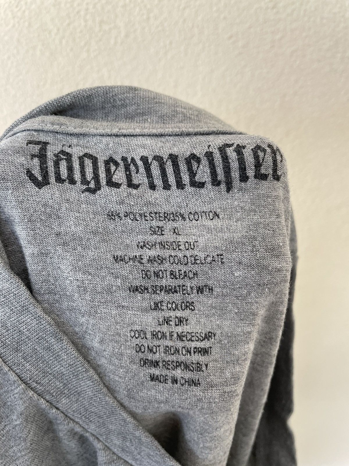 Jagermeister JAGERMEISTER BIG LOGOS GREY TEE Size US XL / EU 56 / 4 - 8 Thumbnail