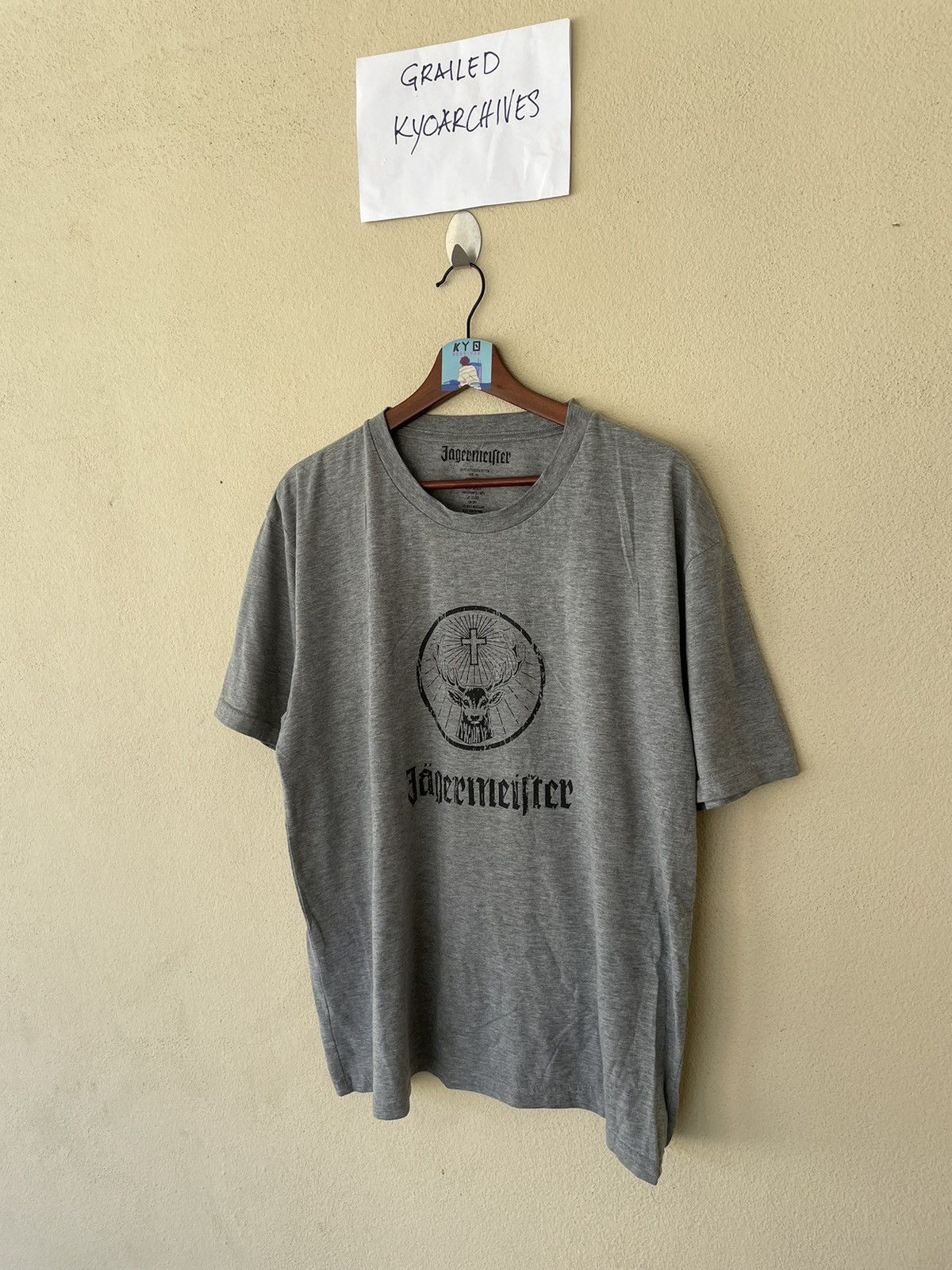 Jagermeister JAGERMEISTER BIG LOGOS GREY TEE Size US XL / EU 56 / 4 - 2 Thumbnail