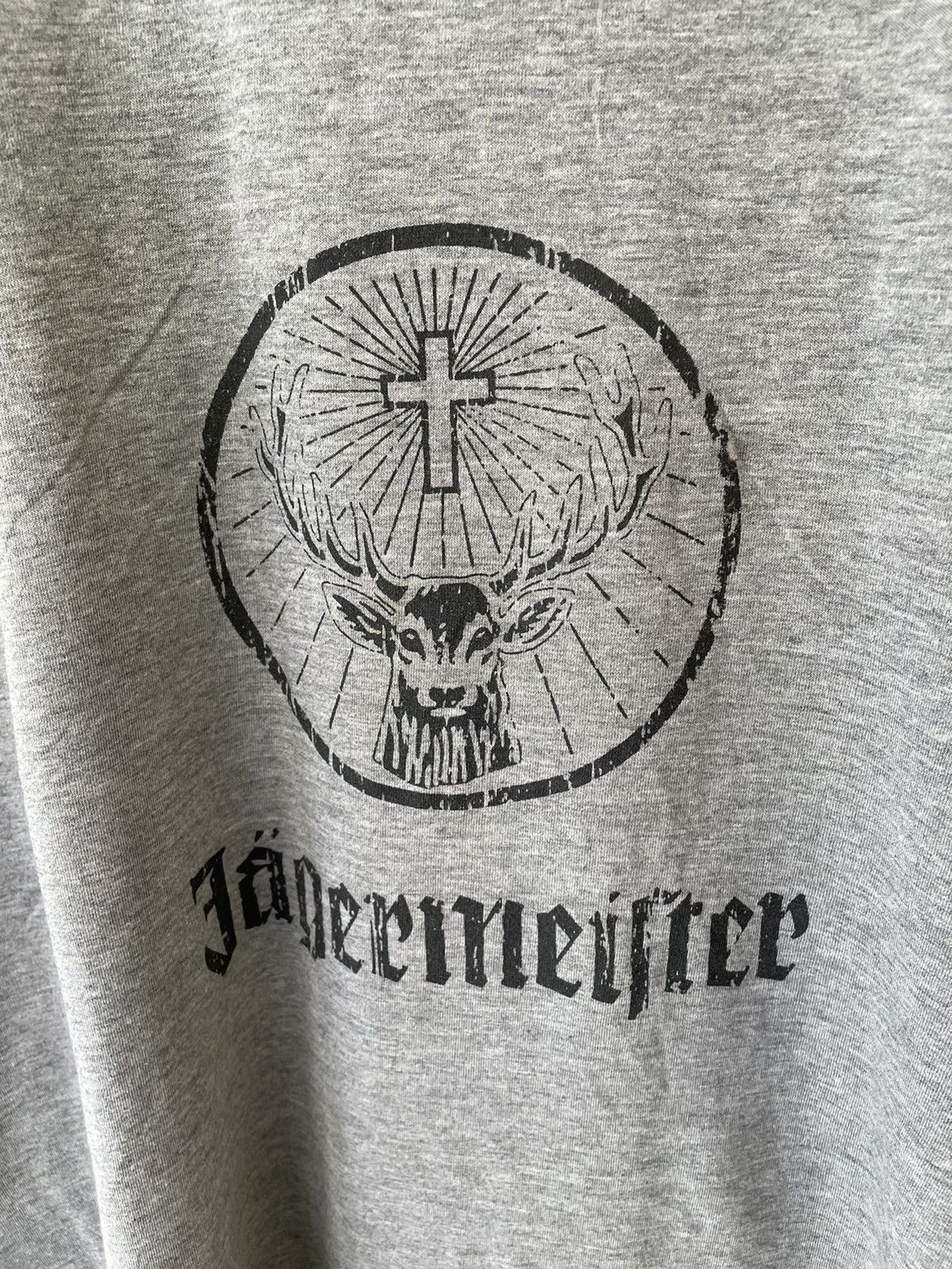 Jagermeister JAGERMEISTER BIG LOGOS GREY TEE Size US XL / EU 56 / 4 - 7 Thumbnail