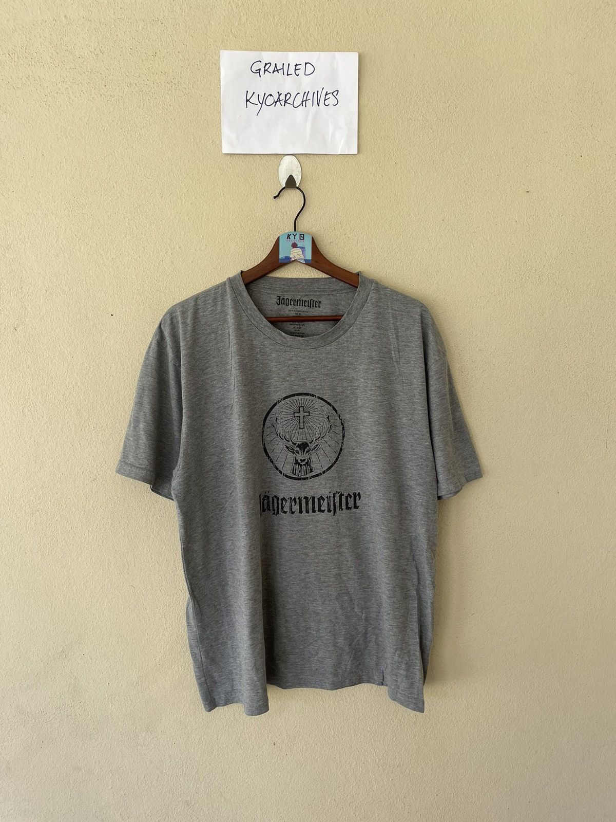 JAGERMEISTER BIG LOGOS GREY TEE