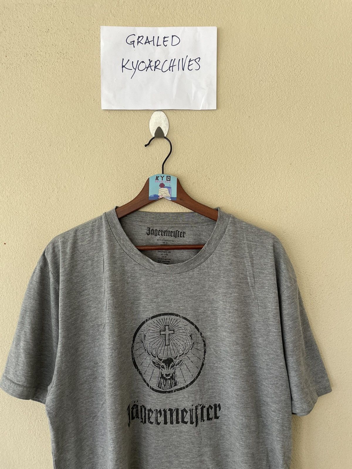 Jagermeister JAGERMEISTER BIG LOGOS GREY TEE Size US XL / EU 56 / 4 - 3 Thumbnail