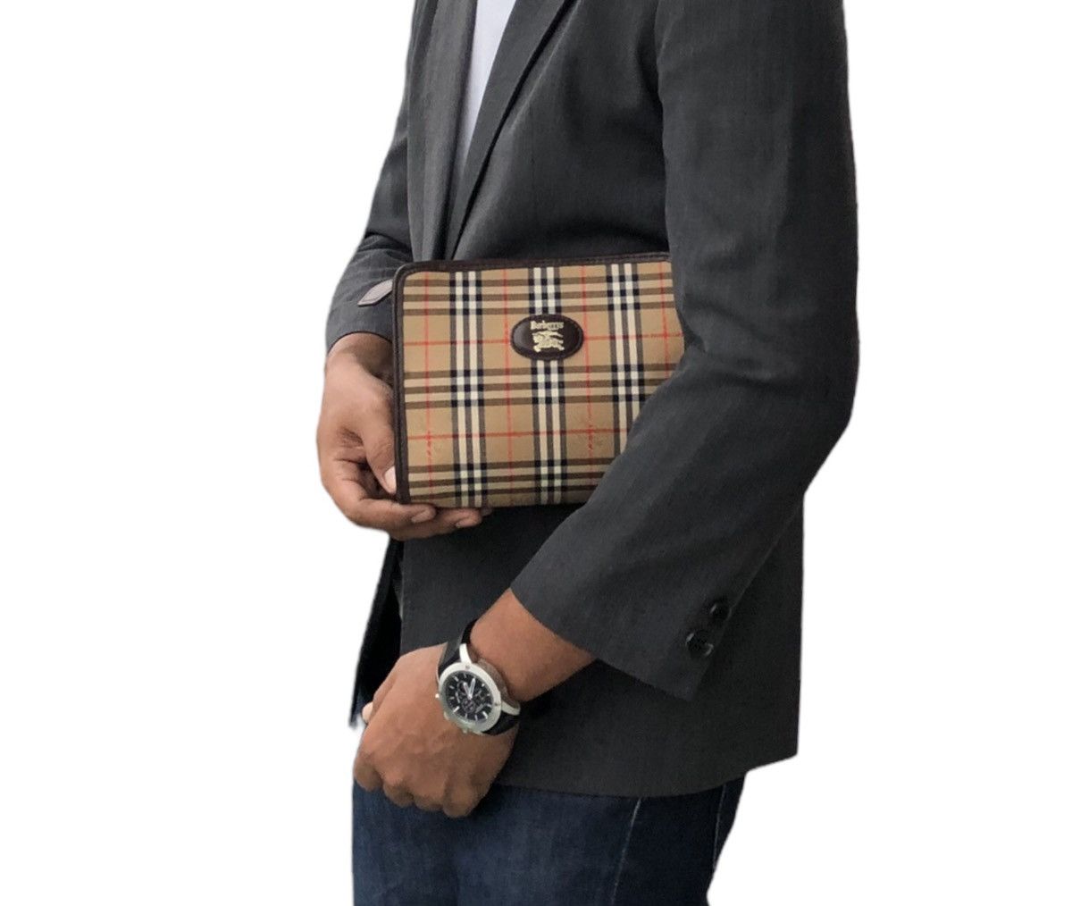 Burberry Vintage Burberrys Mini Cluch Bag Size ONE SIZE - 3 Thumbnail