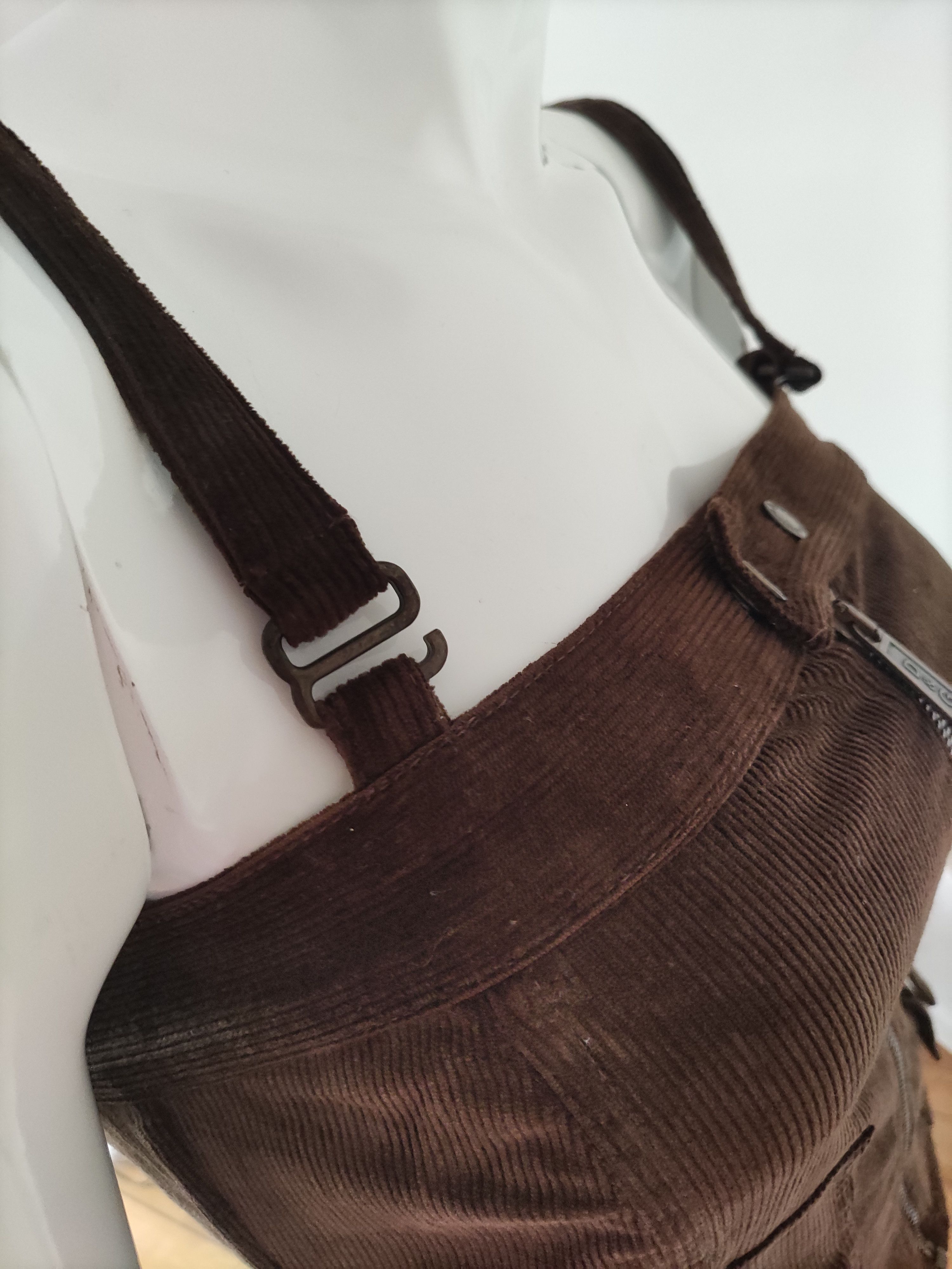 Dolce & Gabbana D&G Dolce and Gabbana Corduroy Cord Bustier Cargo Top Corset Size XS / US 0-2 / IT 36-38 - 9 Thumbnail