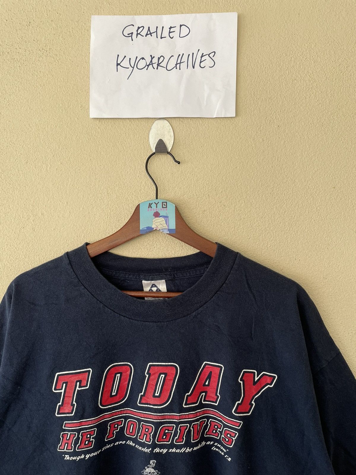 AAA TODAY HE FORGIVES TEE Size US XL / EU 56 / 4 - 4 Thumbnail