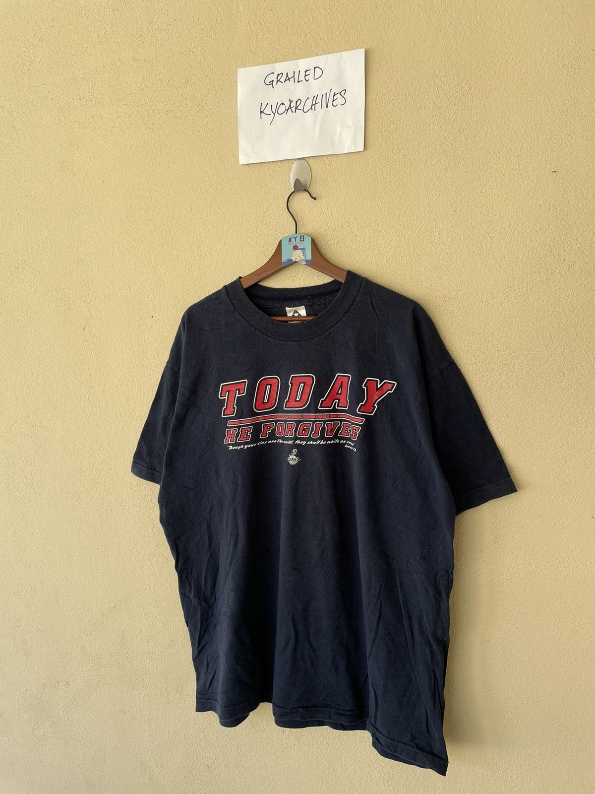 AAA TODAY HE FORGIVES TEE Size US XL / EU 56 / 4 - 2 Thumbnail