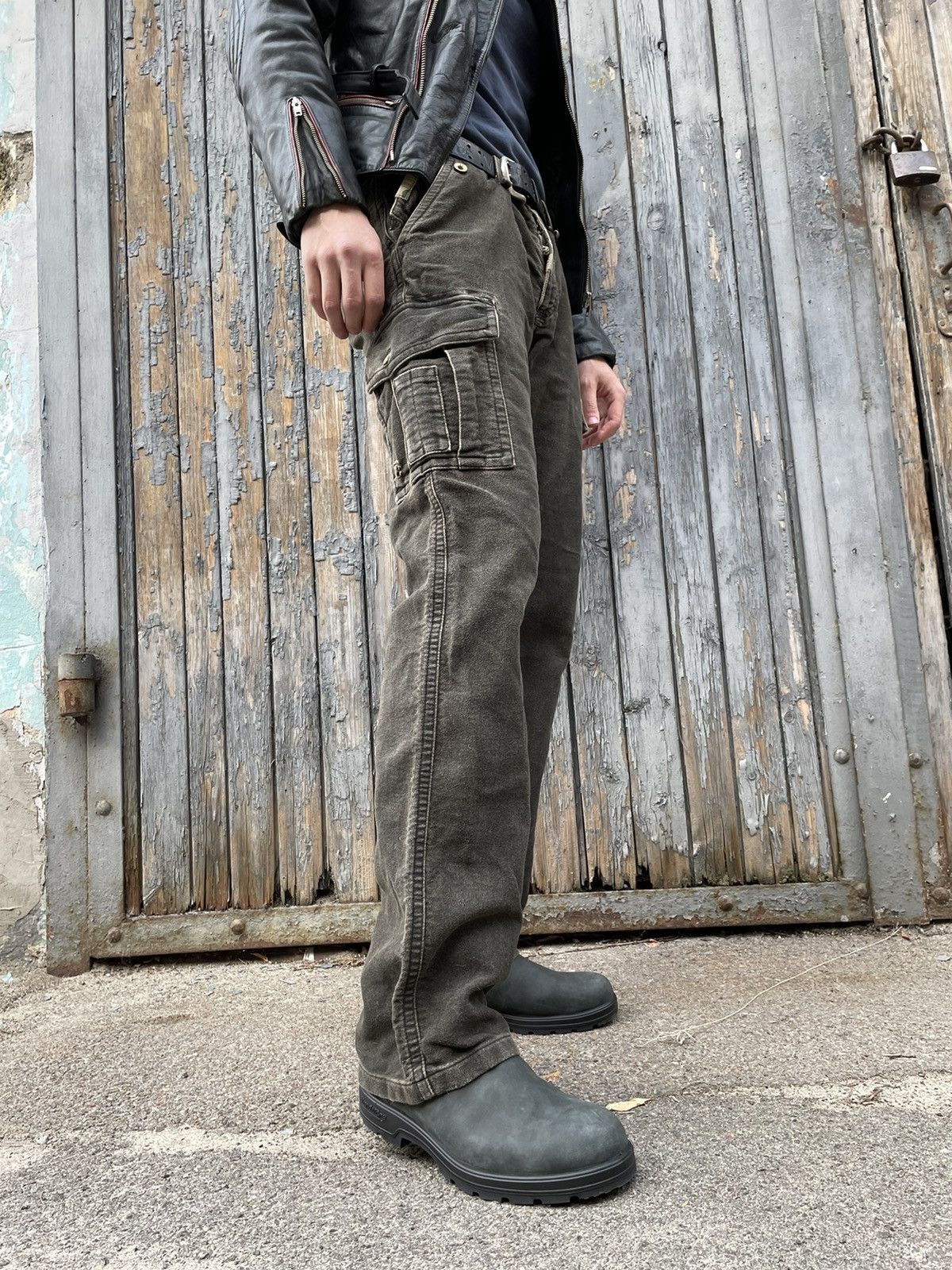 Japanese Brand × Vintage Rare! LAB Japanese Cargo Scufs Stylish Pants Size US 34 / EU 50 - 2 Thumbnail