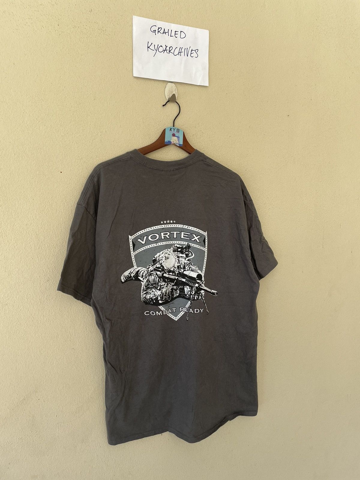 Japanese Brand VORTEX COMBAT READY TEE Size US XL / EU 56 / 4 - 2 Thumbnail