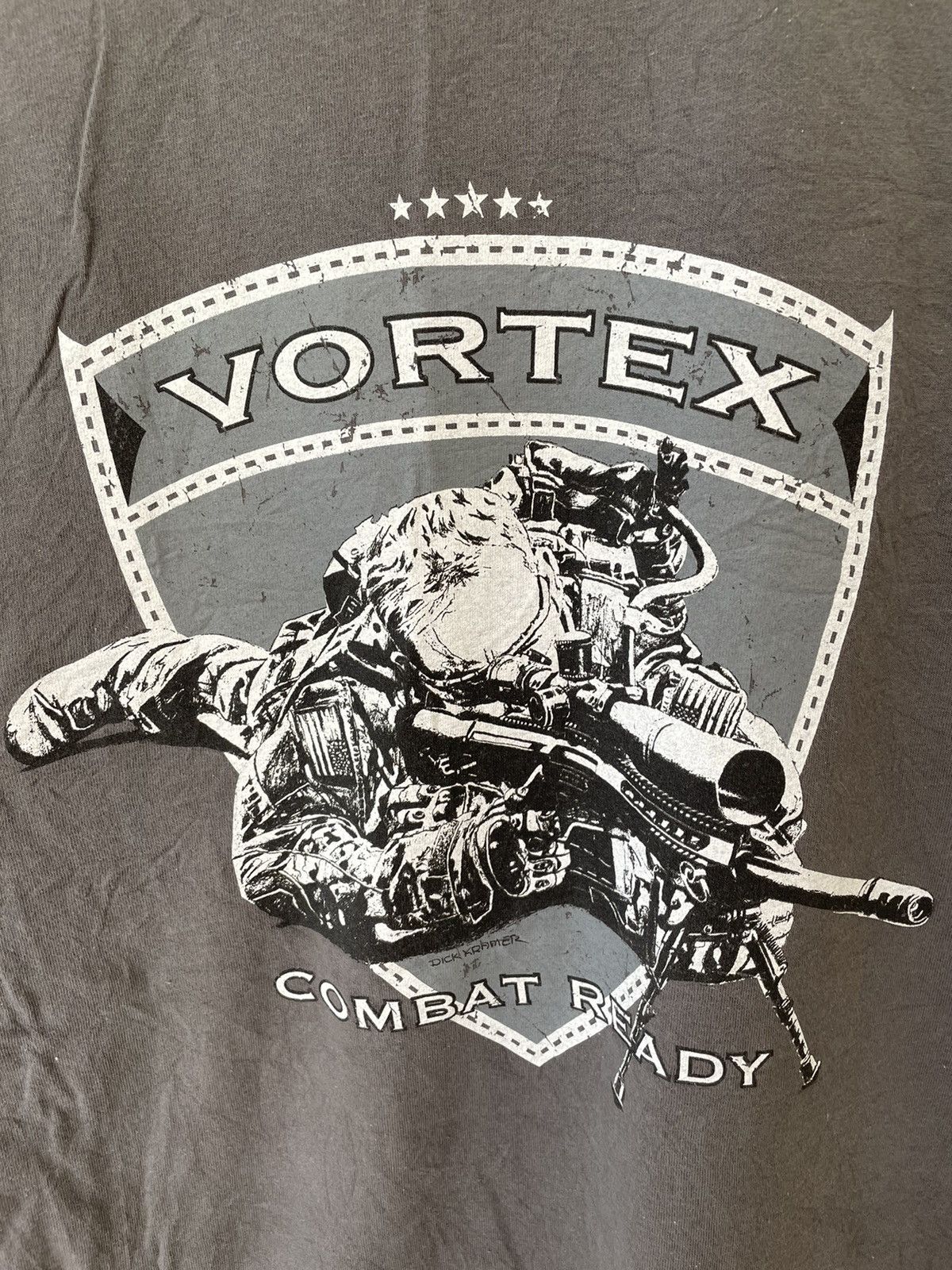 Japanese Brand VORTEX COMBAT READY TEE Size US XL / EU 56 / 4 - 7 Thumbnail
