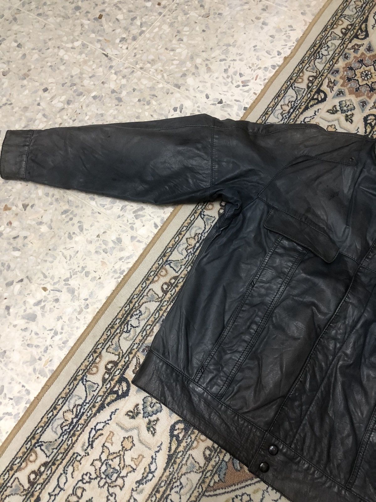 Vintage Vintage Vagrant Italian Faded Colour Leather Jackets Size US S / EU 44-46 / 1 - 4 Thumbnail