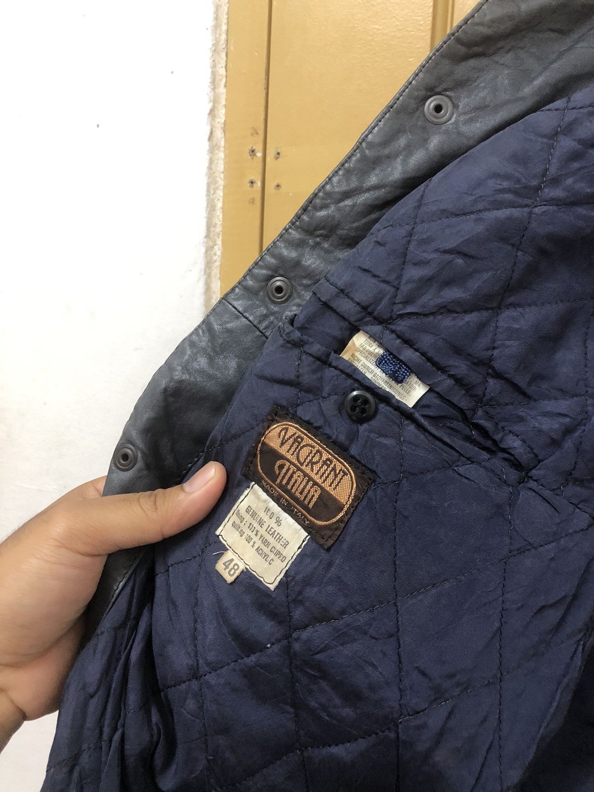 Vintage Vintage Vagrant Italian Faded Colour Leather Jackets Size US S / EU 44-46 / 1 - 6 Thumbnail