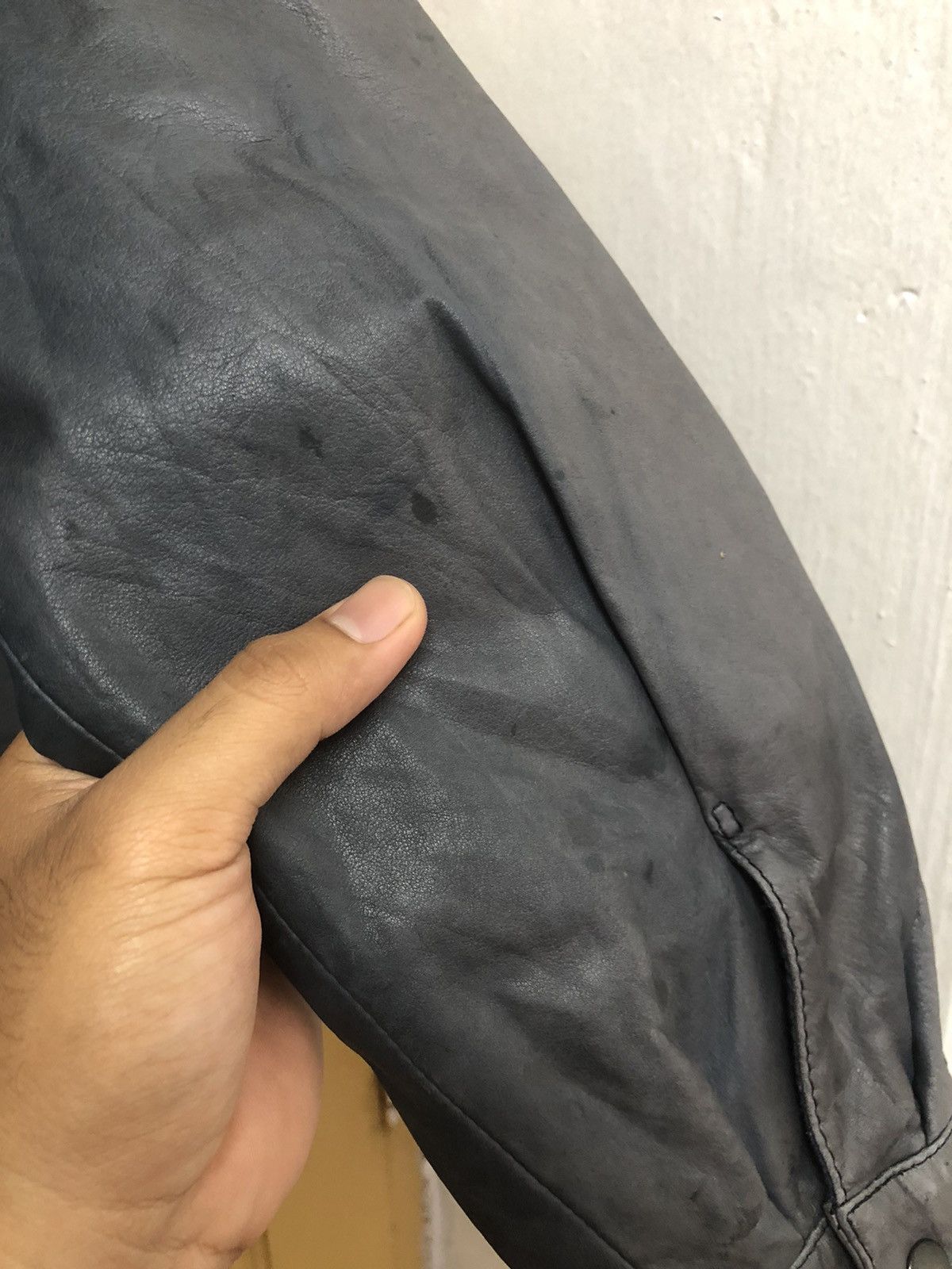 Vintage Vintage Vagrant Italian Faded Colour Leather Jackets Size US S / EU 44-46 / 1 - 12 Thumbnail