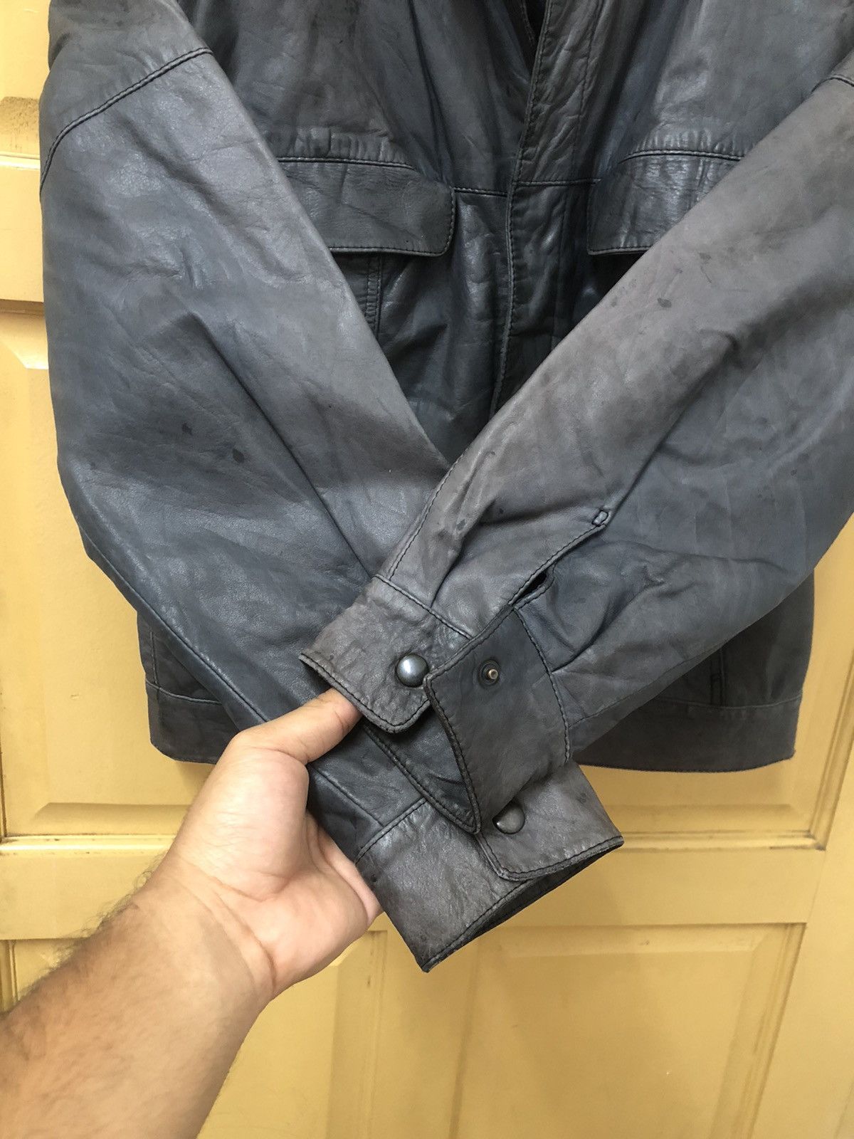 Vintage Vintage Vagrant Italian Faded Colour Leather Jackets Size US S / EU 44-46 / 1 - 10 Thumbnail