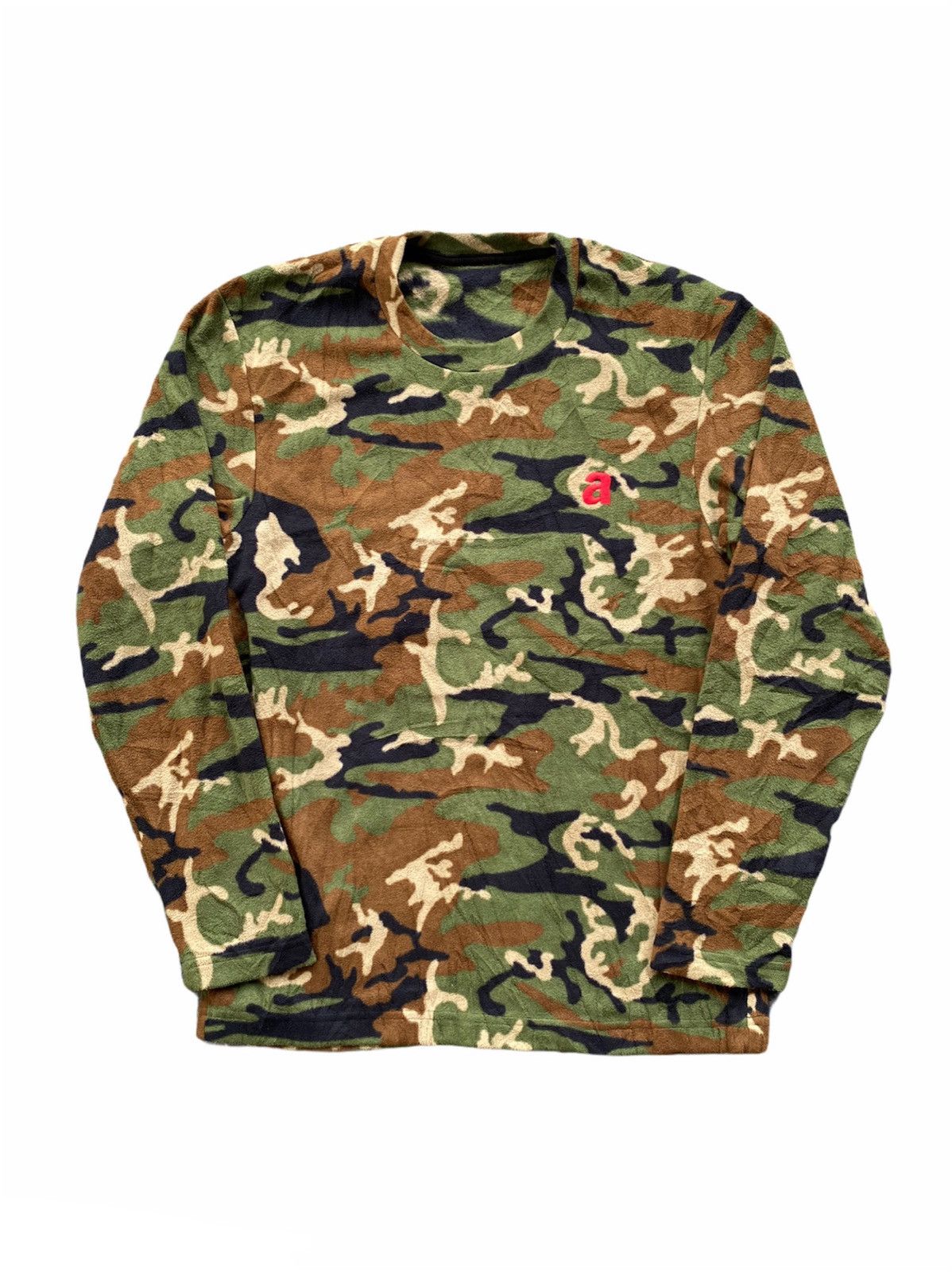Andy Warhol × Japanese Brand × Vintage Andy Warhol x Uniqlo Camouflaged Fleece Crewneck Size US M / EU 48-50 / 2 - 1 Thumbnail
